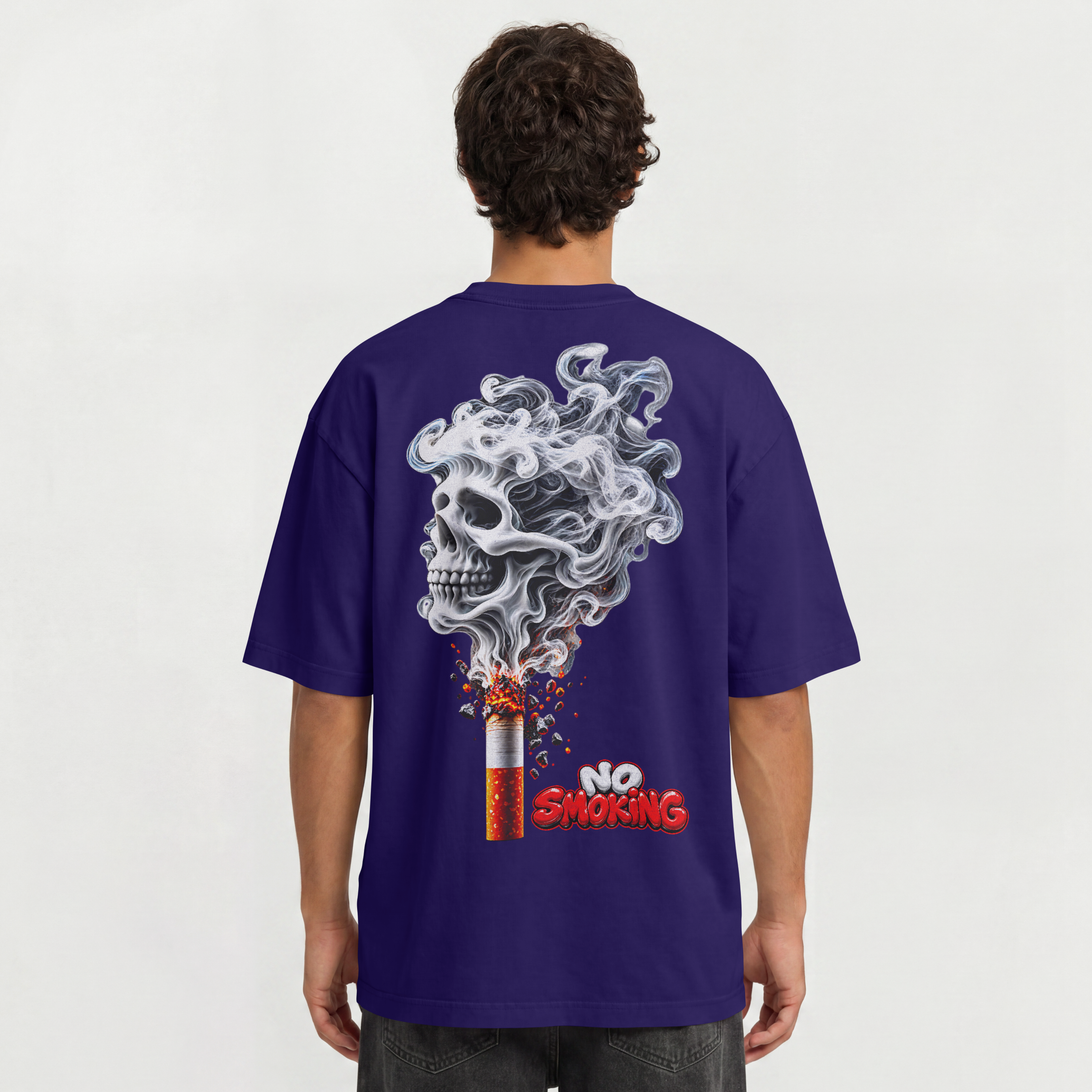 MENS AWEARNESS OVERSIZED TSHIRT - NO SMOKING