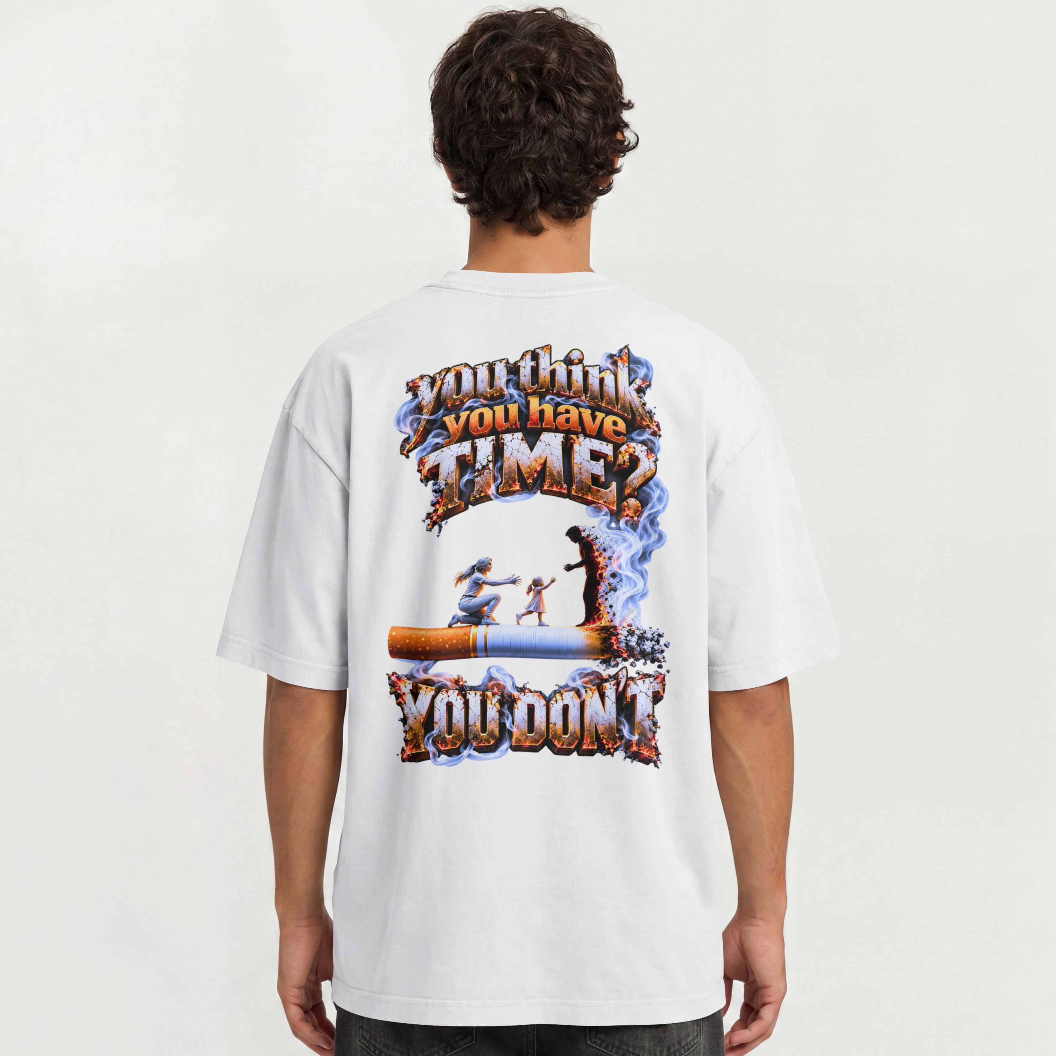 MENS AWEARNESS OVERSIZED T SHIRT - SAVE YOUR TIME