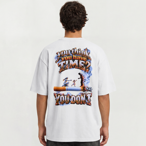 MENS AWARENESS OVERSIZED T SHIRT - SAVE YOUR TIME