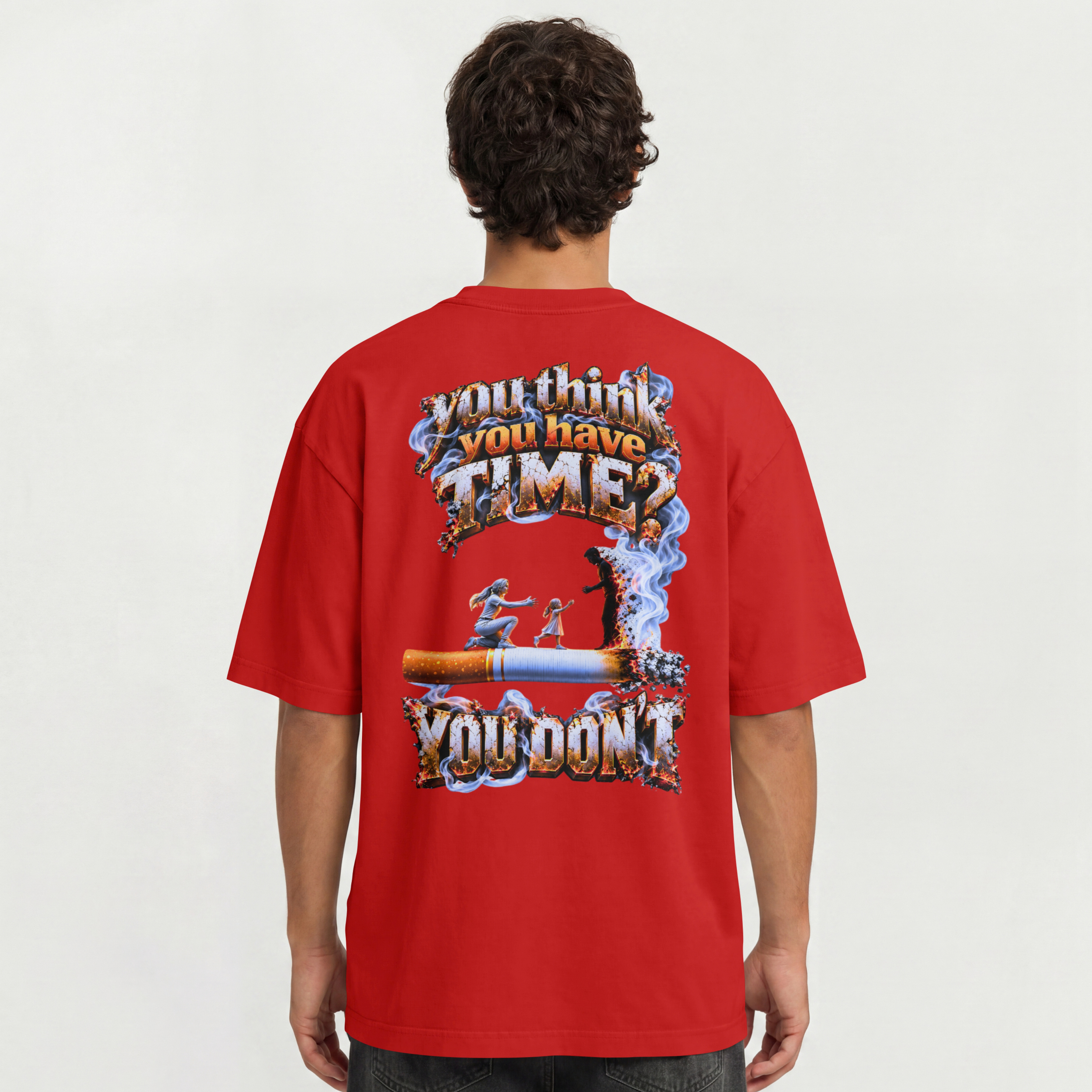 MENS AWEARNESS OVERSIZED T SHIRT - SAVE YOUR TIME