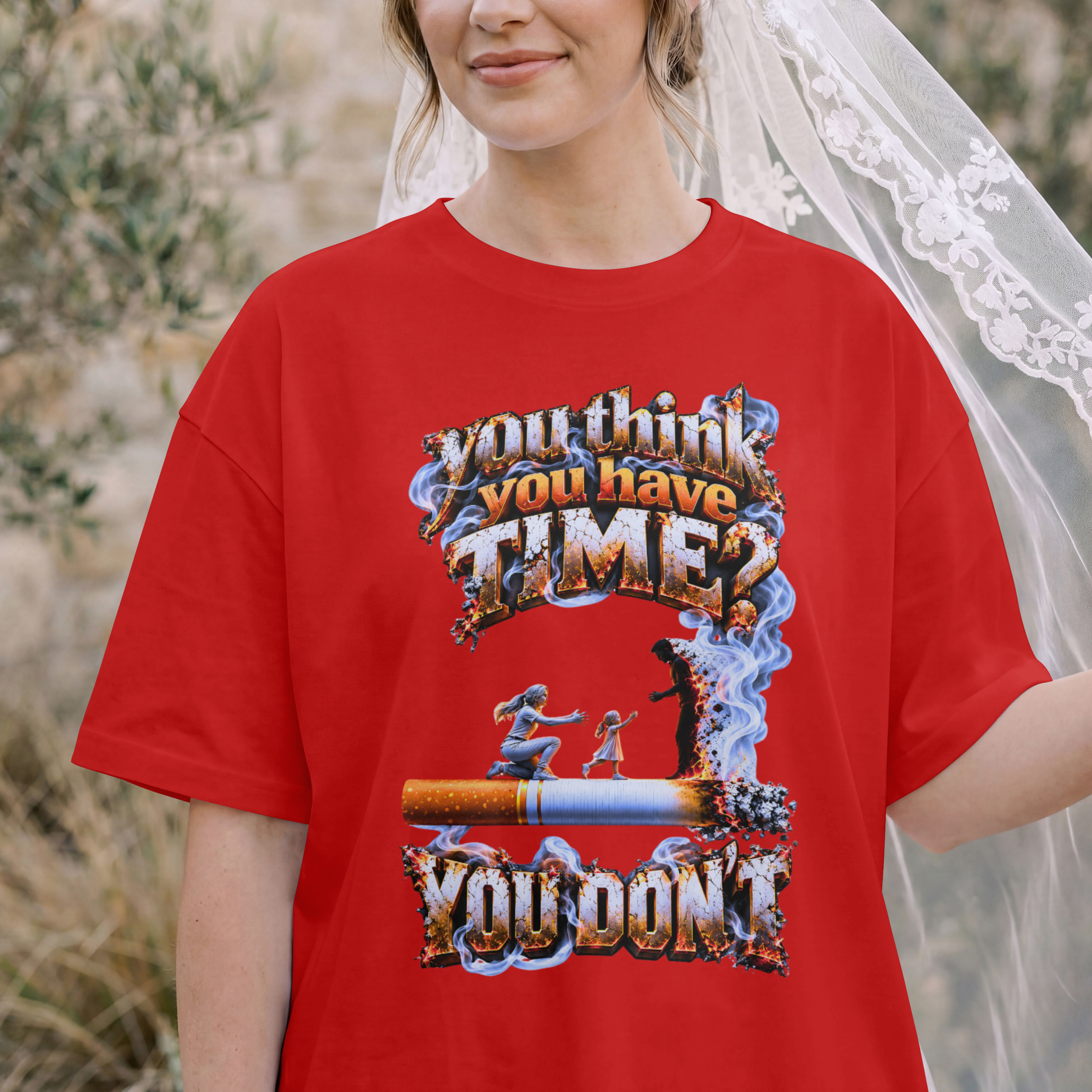 WOMENS AWEARESS OVERSIZED T SHIRT - SAVE YOUR TIME HUBBY