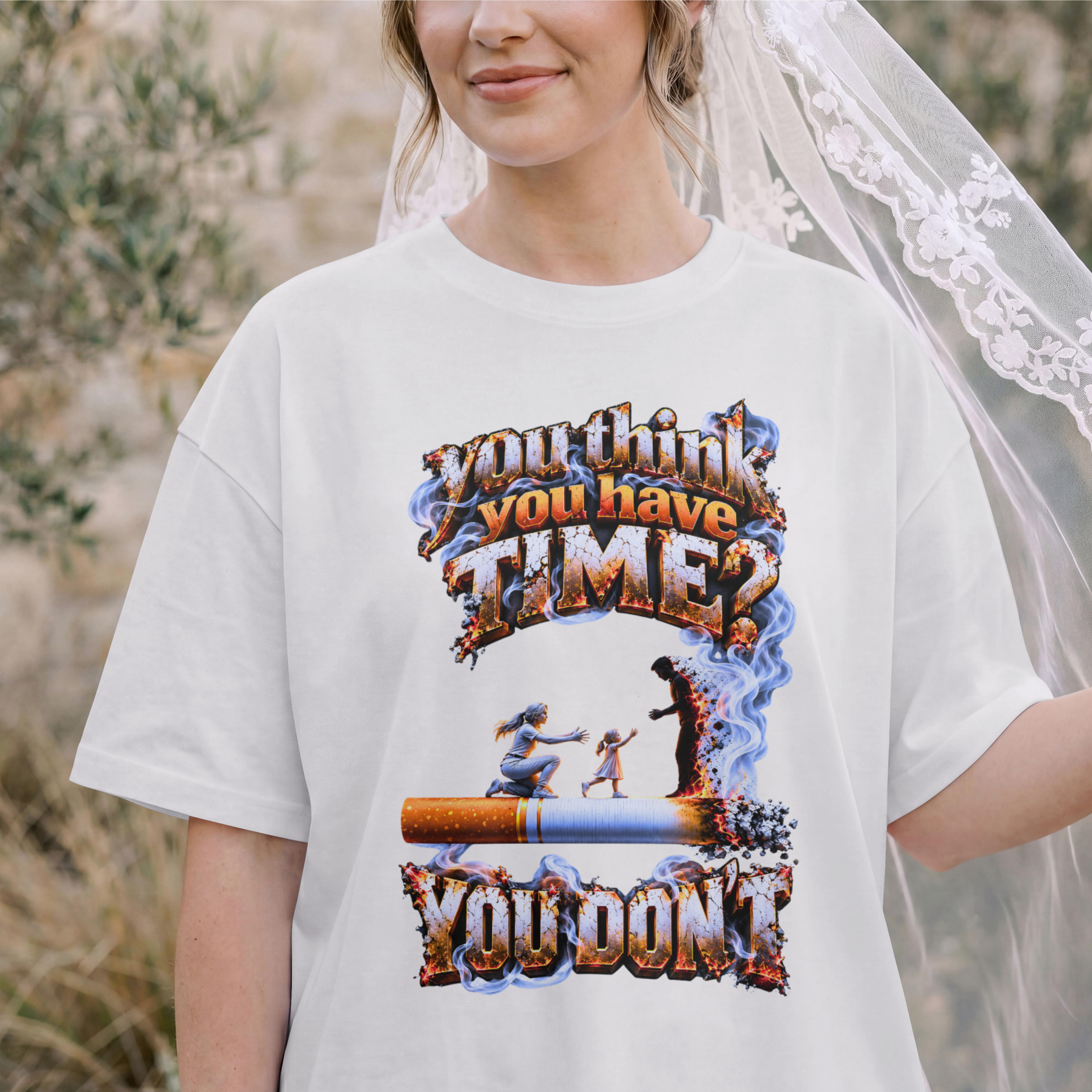 WOMENS AWEARESS OVERSIZED T SHIRT - SAVE YOUR TIME HUBBY