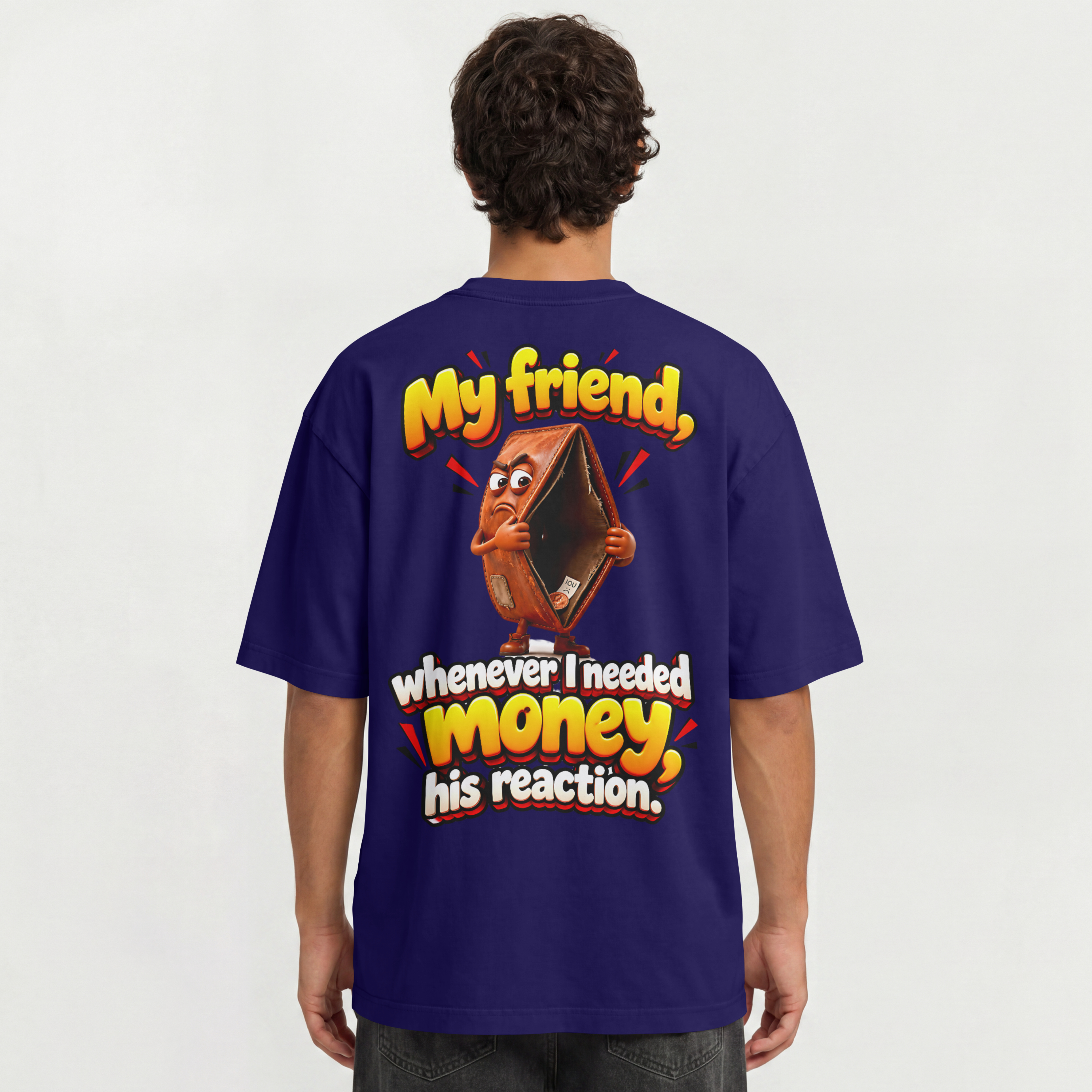 MENS FUNNY TROLL OVERSIZED T SHIRT - FRIENDS