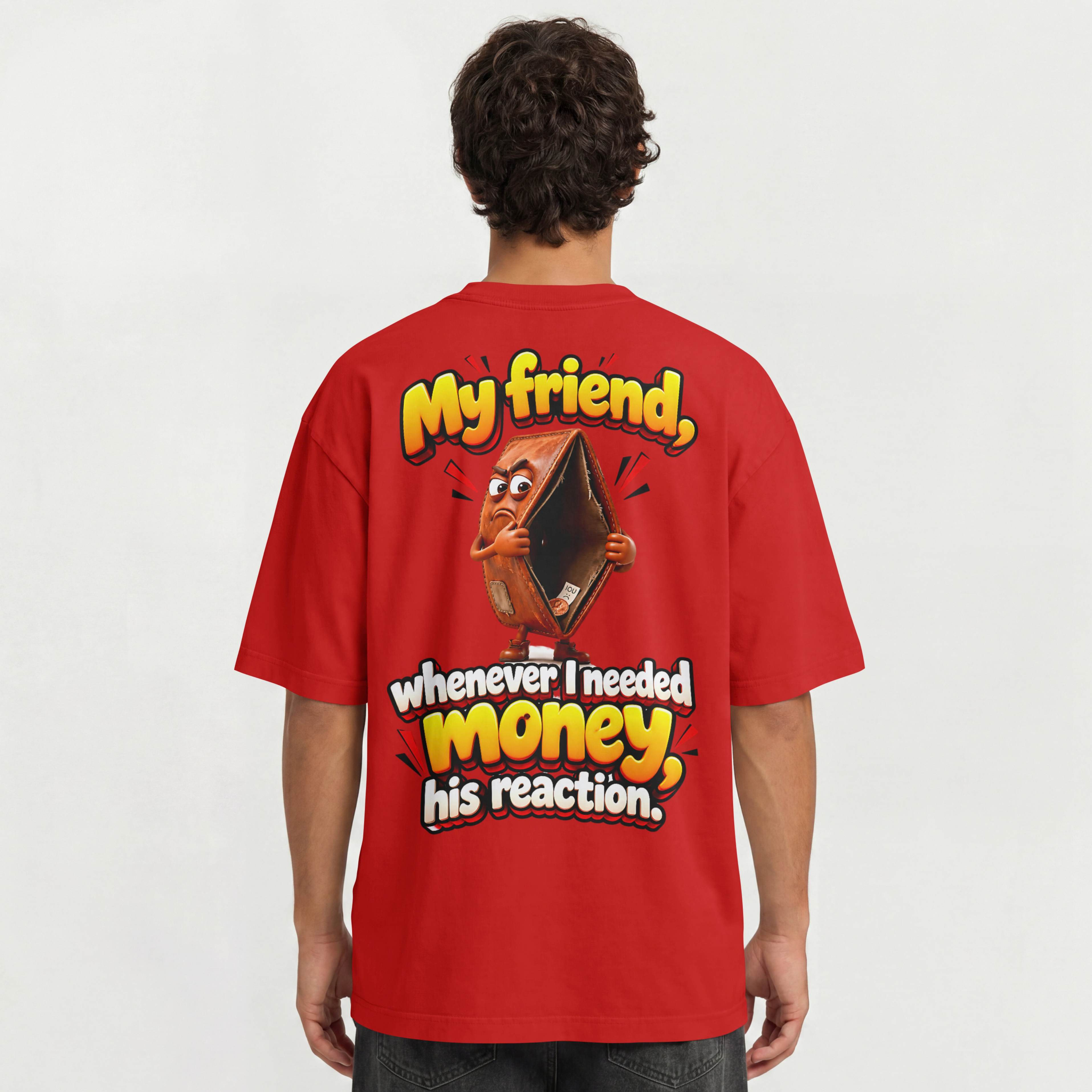 MENS FUNNY TROLL OVERSIZED T SHIRT - FRIENDS