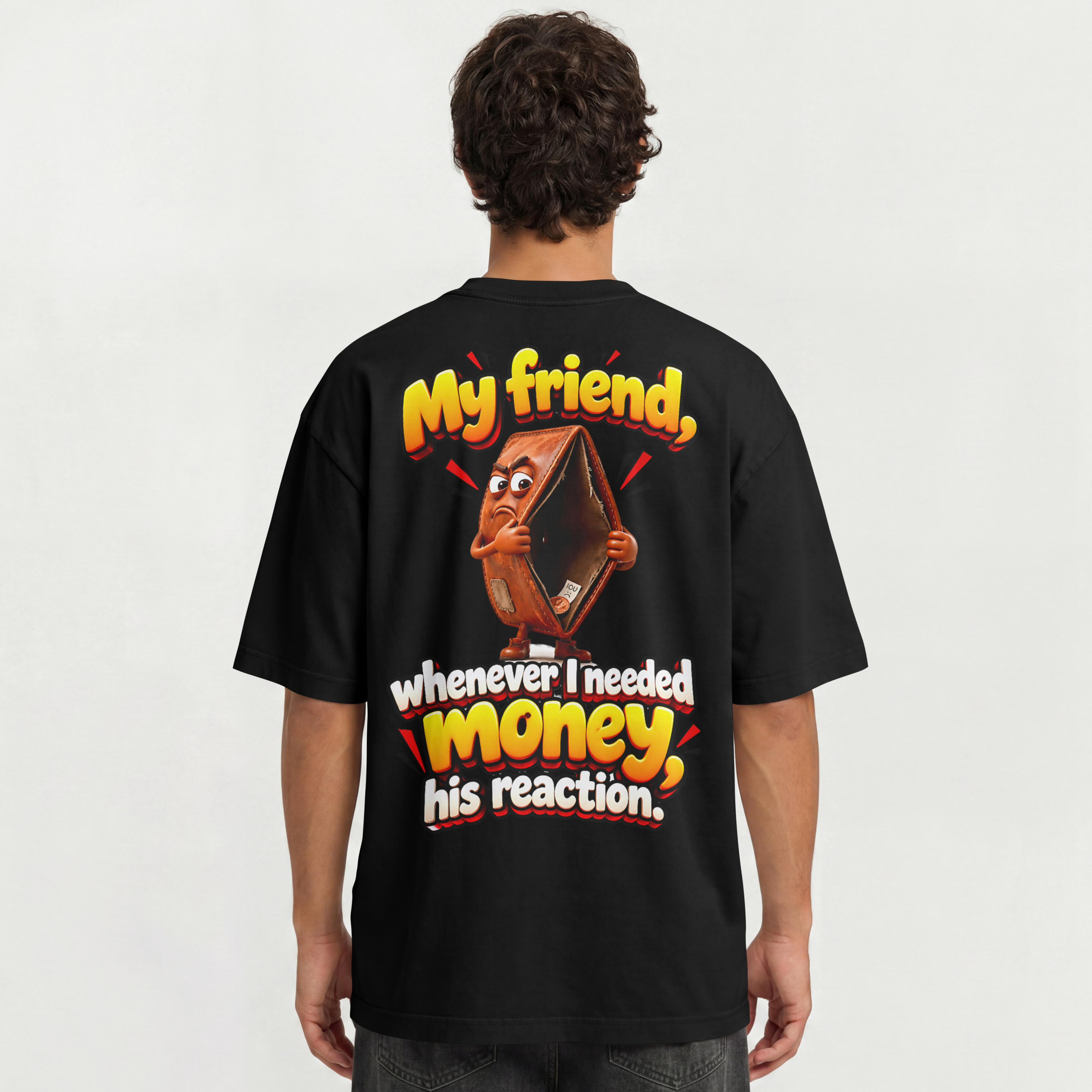 MENS FUNNY TROLL OVERSIZED T SHIRT - FRIENDS