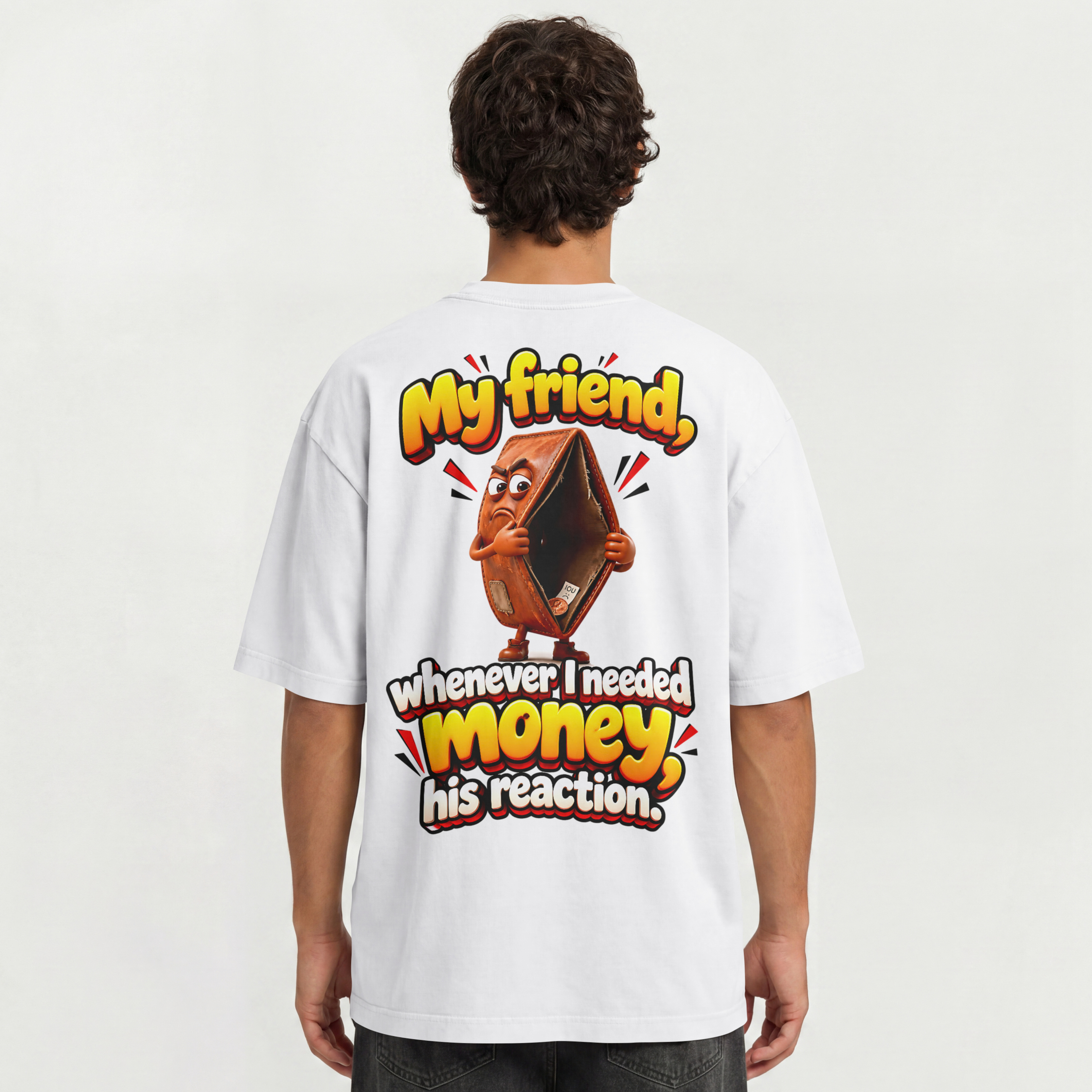 MENS FUNNY TROLL OVERSIZED T SHIRT - FRIENDS
