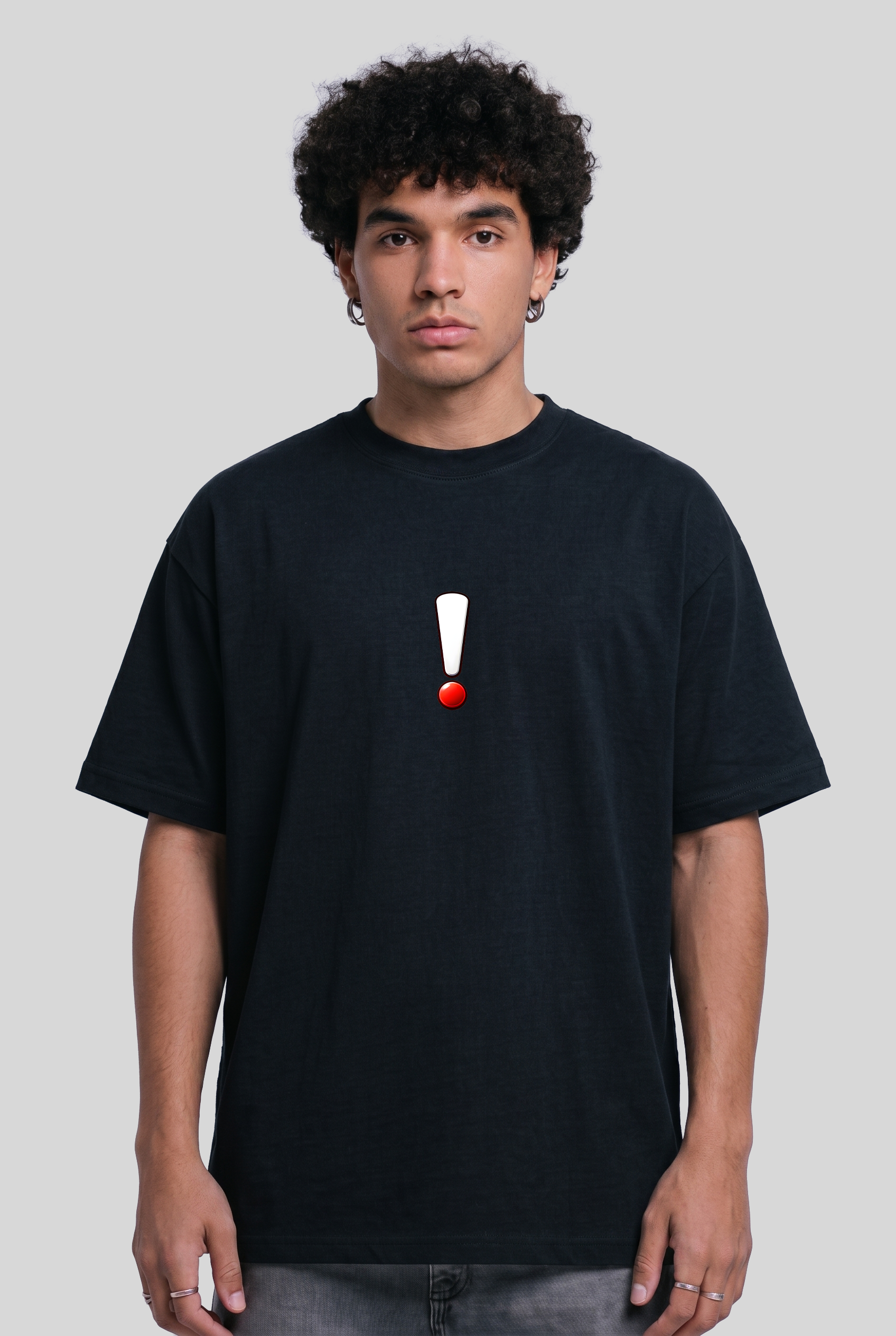 Men's Super Combed Cotton Oversized T-Shirt - Alcohol