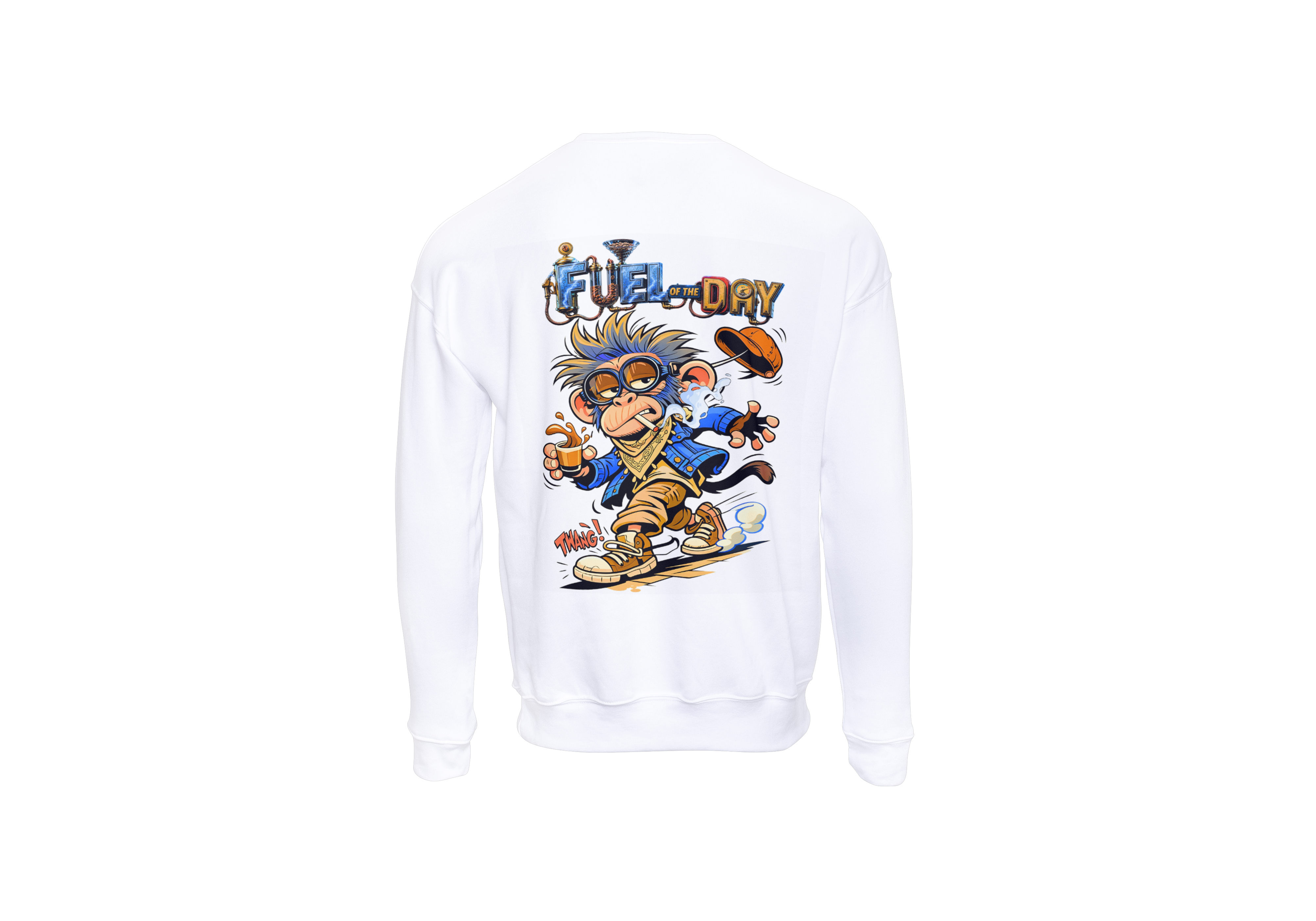 MENS TRENDY STREETWEAT SWEATSHIRT - FUEL OF THE DAY EK CHAI EK CIGARETTE