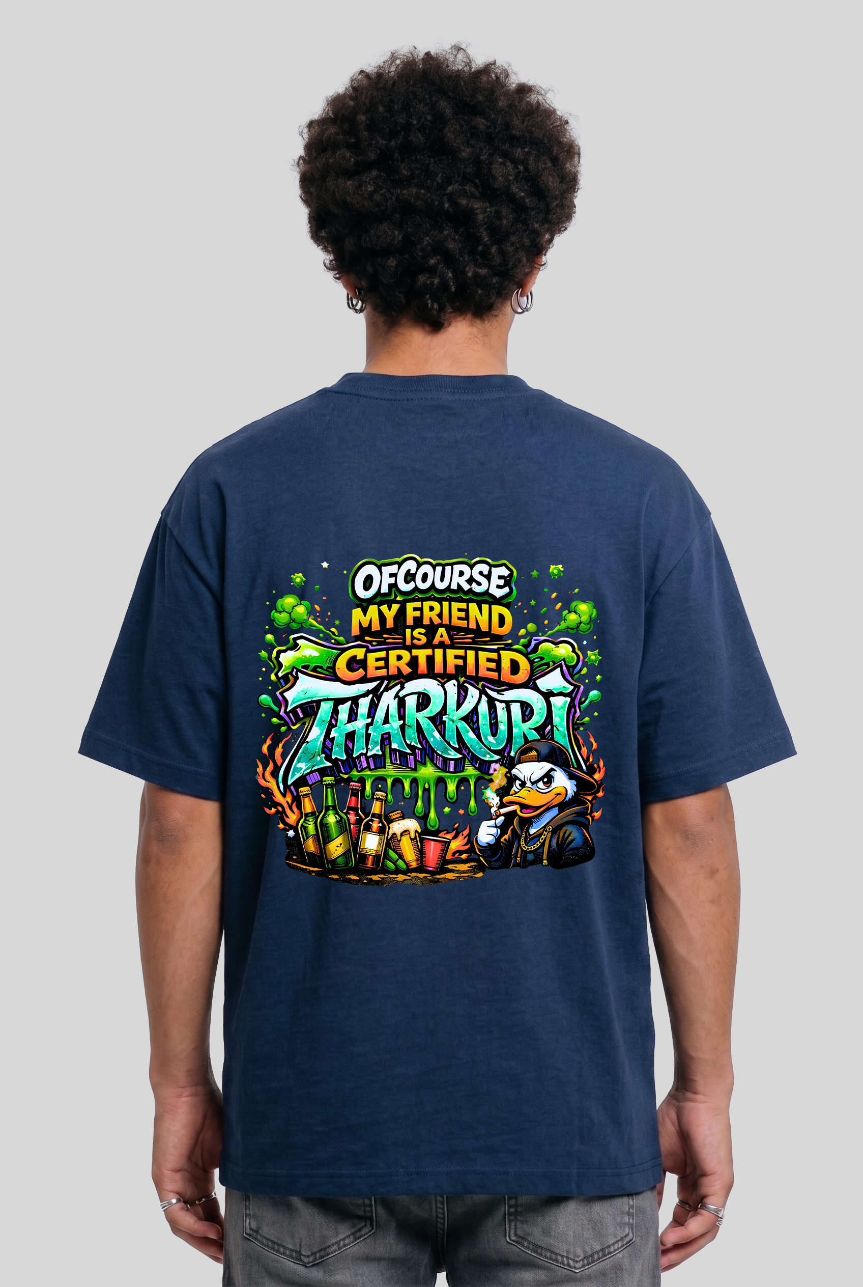 Men's Super Combed Cotton Oversized T-Shirt - Certified