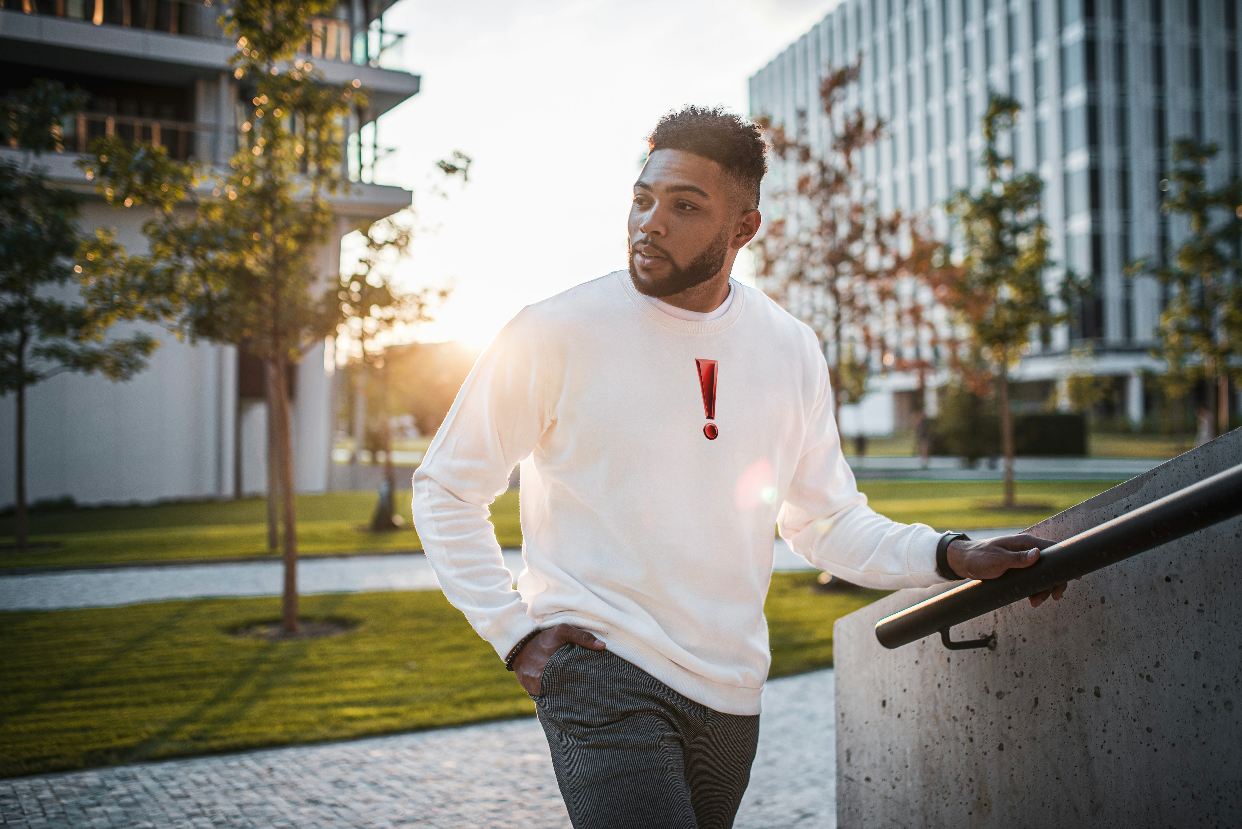 MENS TRENDY STREETWEAT SWEATSHIRT - FUEL OF THE DAY EK CHAI EK CIGARETTE