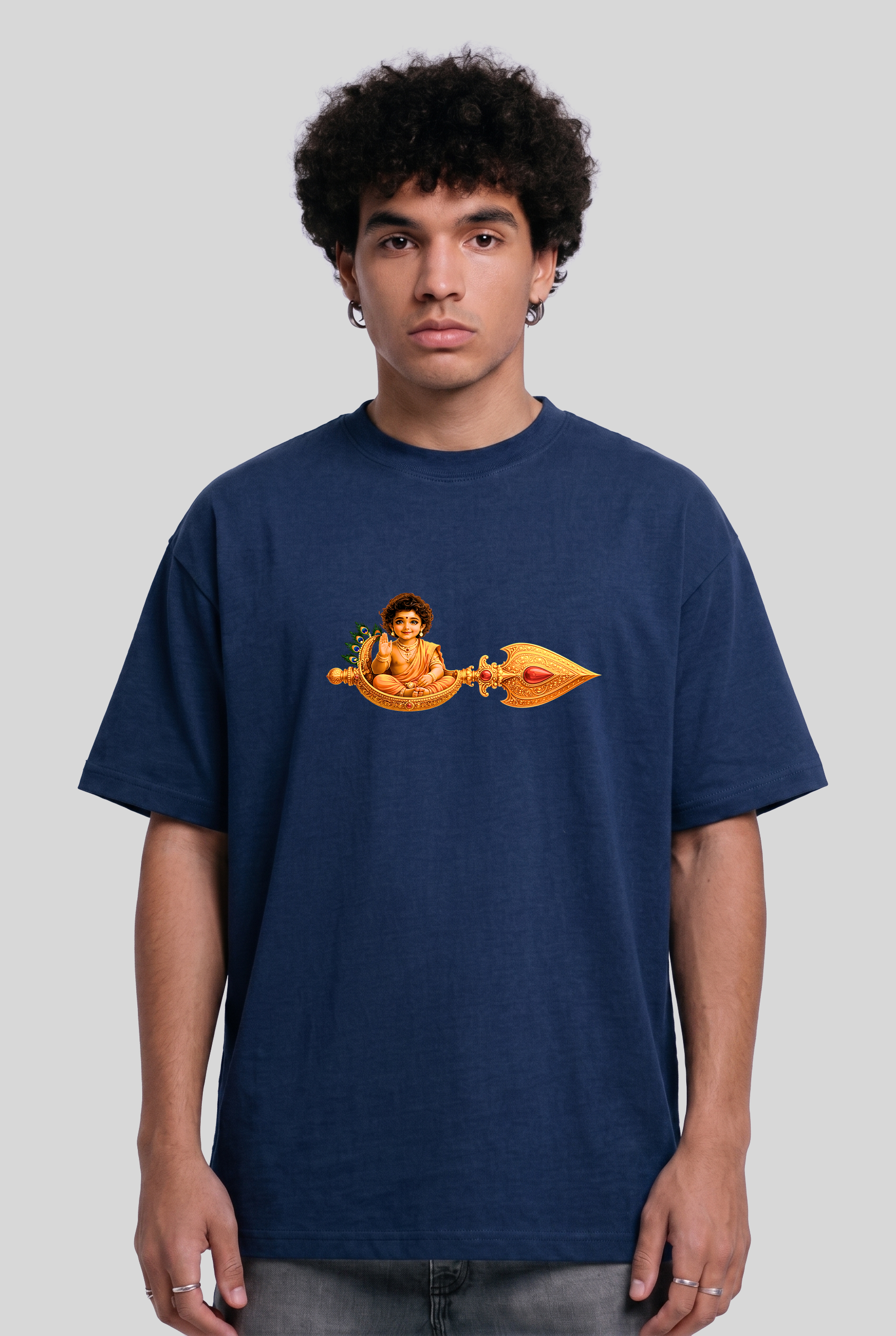Men's Super Combed Cotton Oversized T-Shirt - Murugan