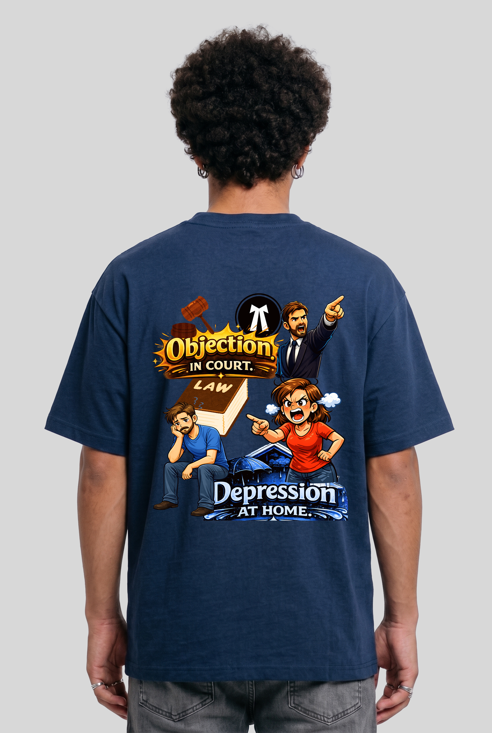 Men's Super Combed Cotton Oversized T-Shirt - Objection