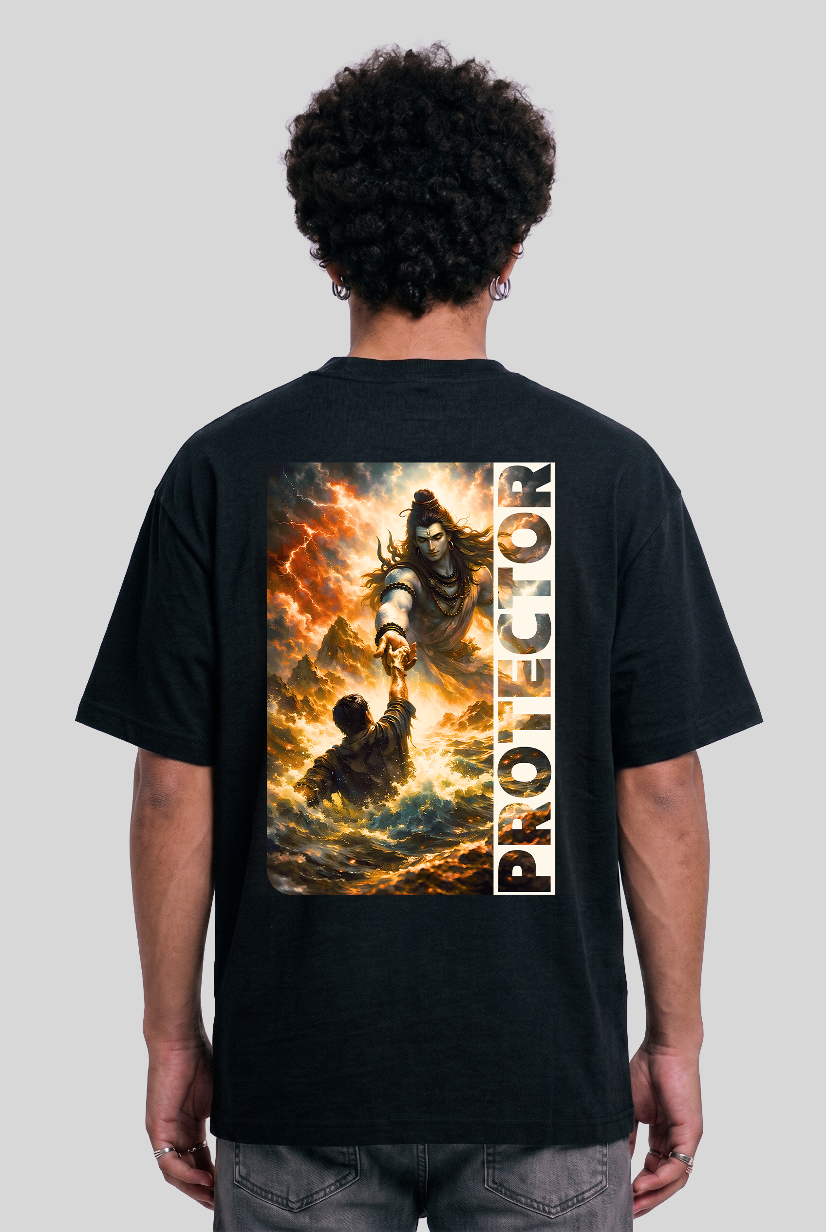 Men's Super Combed Cotton Oversized T-Shirt - Shivan