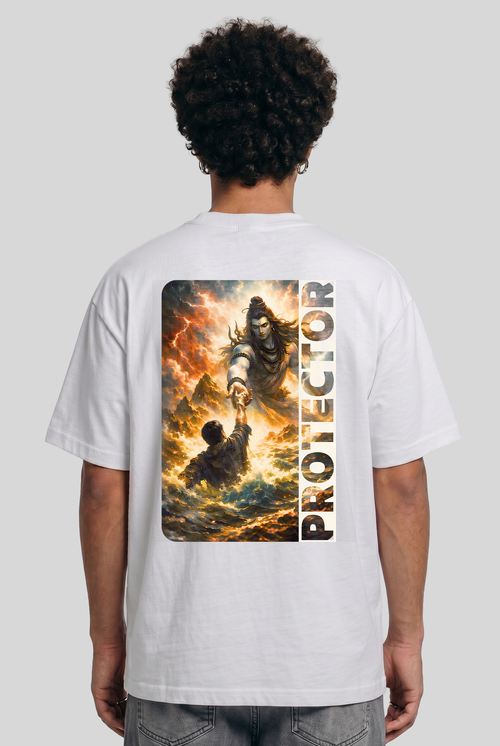 Men's Super Combed Cotton Oversized T-Shirt - Shivan
