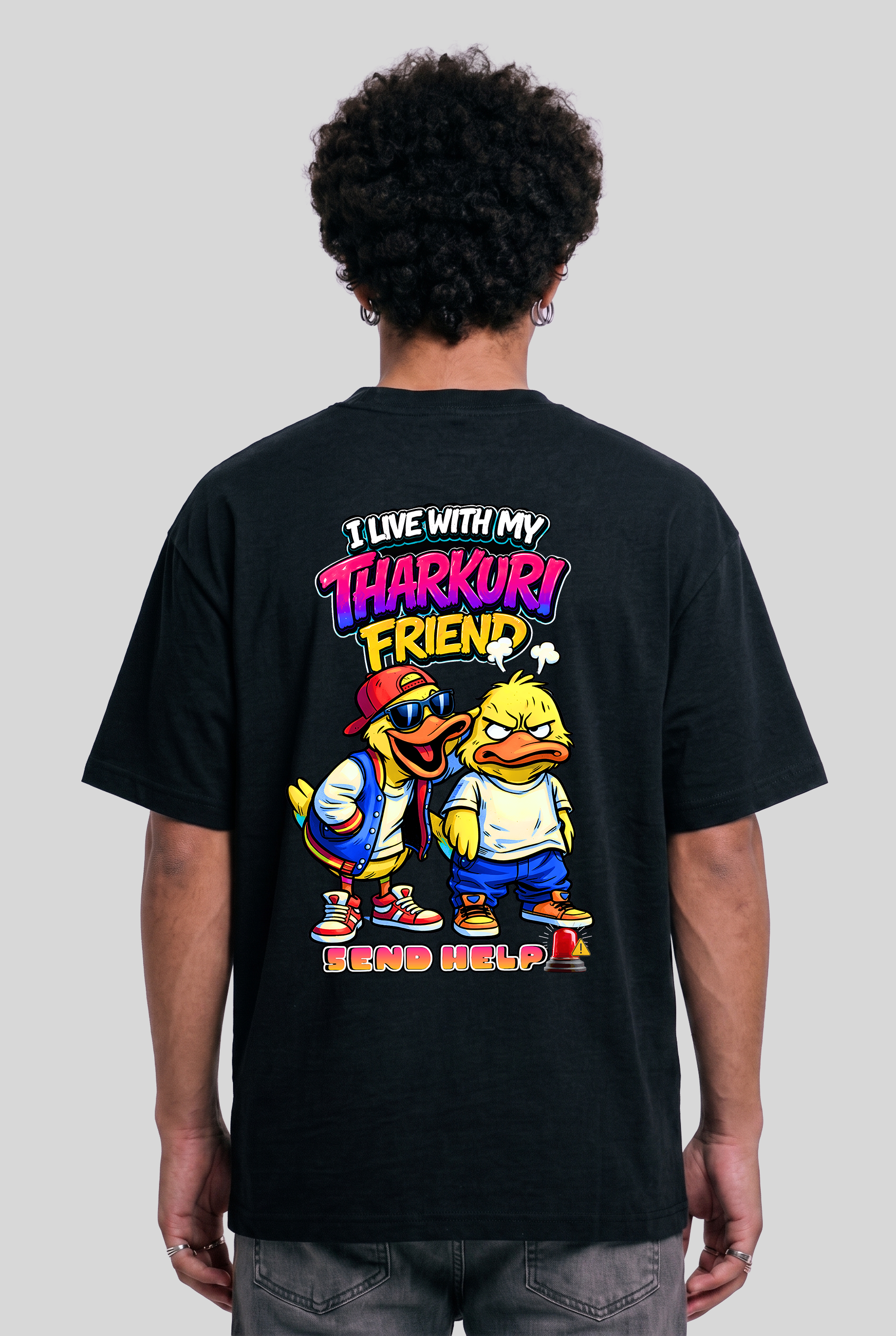 Men's Super Combed Cotton Oversized T-Shirt - Tharkuri