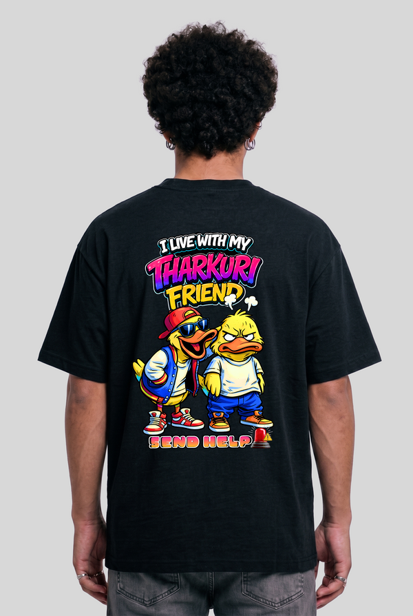 Men's Super Combed Cotton Oversized T-Shirt - Tharkuri