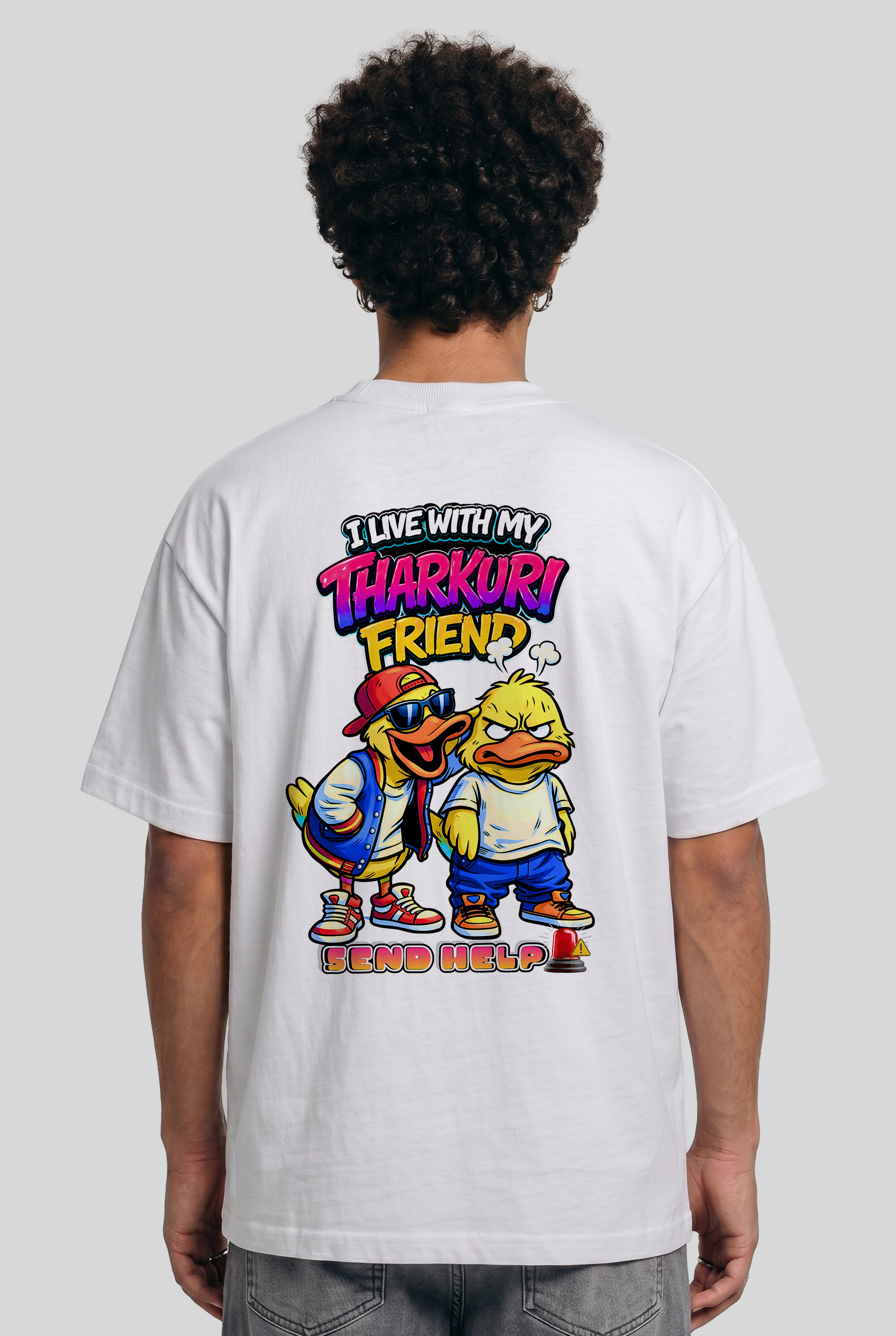 Men's Super Combed Cotton Oversized T-Shirt - Tharkuri