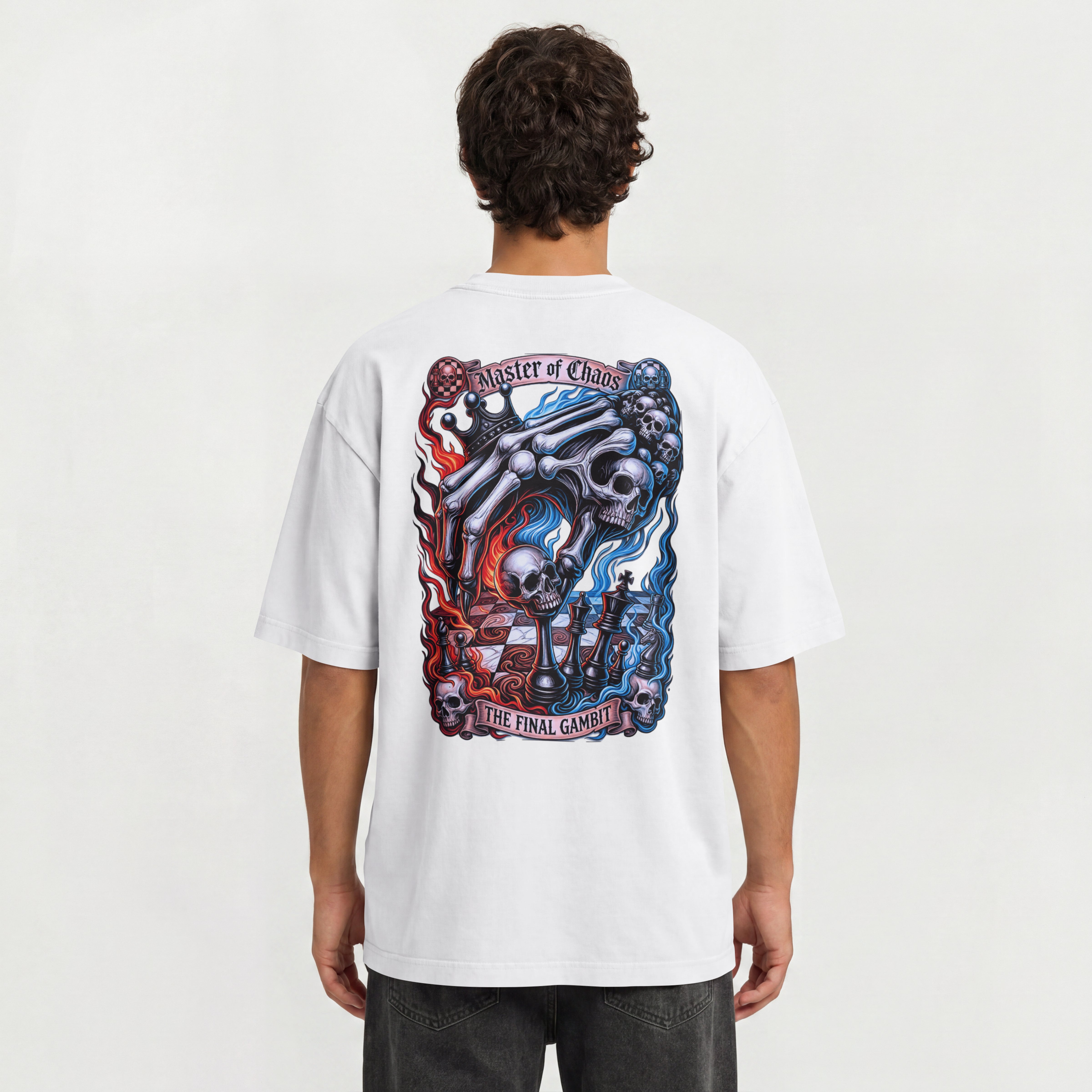 MENS CHAOES OVERSIZED TSHIRT - THE LUCK