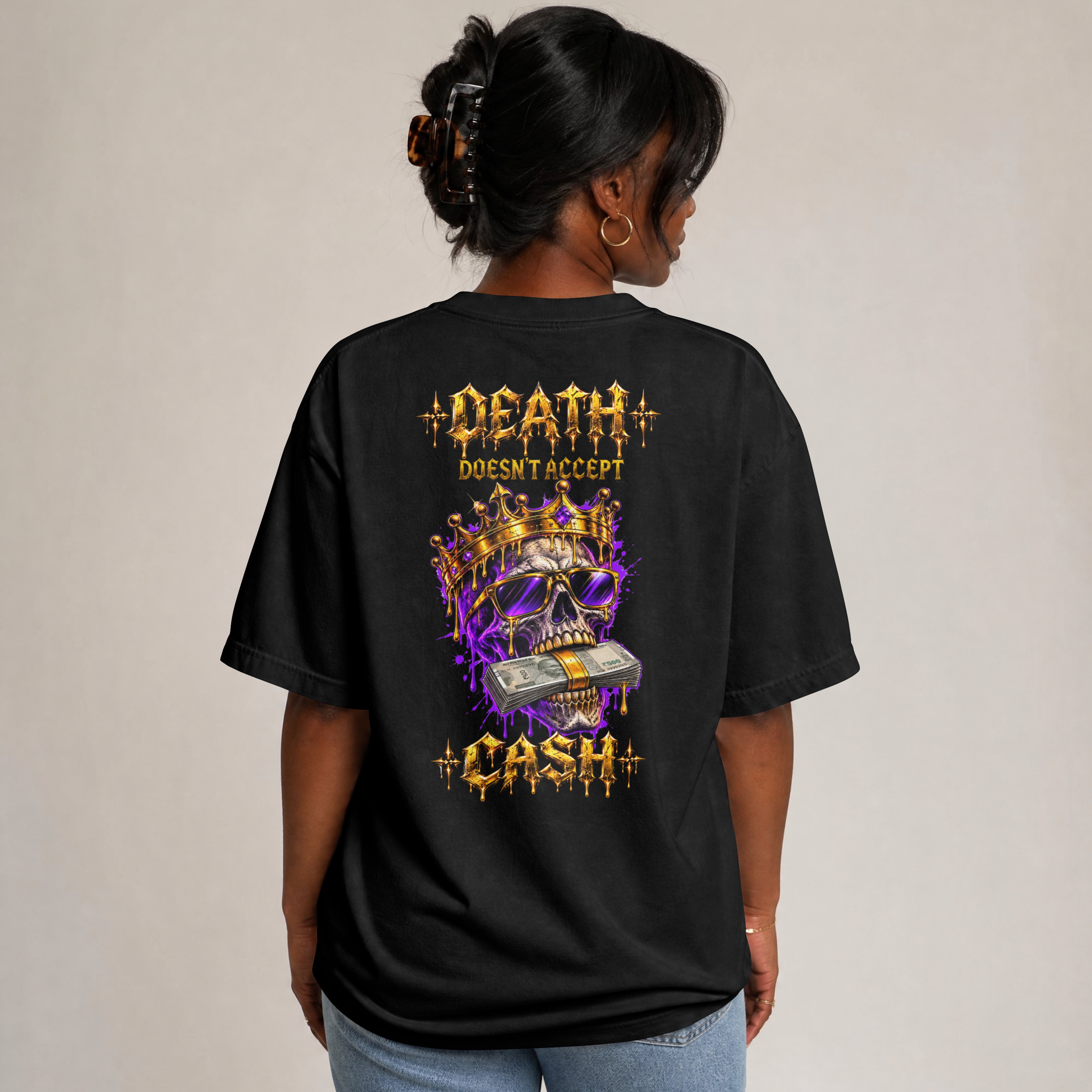 UNISEX TRENDING OVERSIZED T SHIRT - MONEY