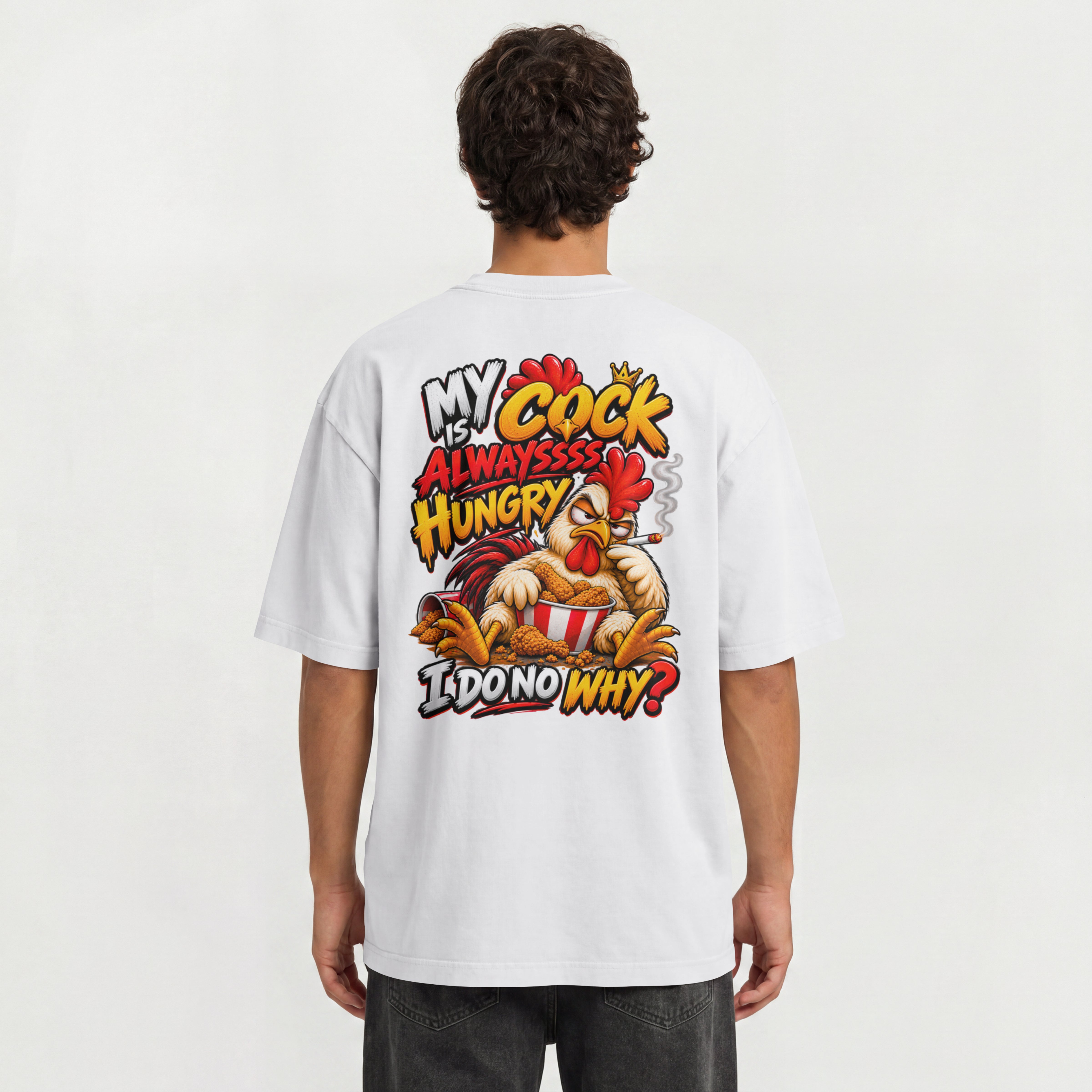 MENS 18 PLUS OVERSIZED T SHIRT - MY COCK