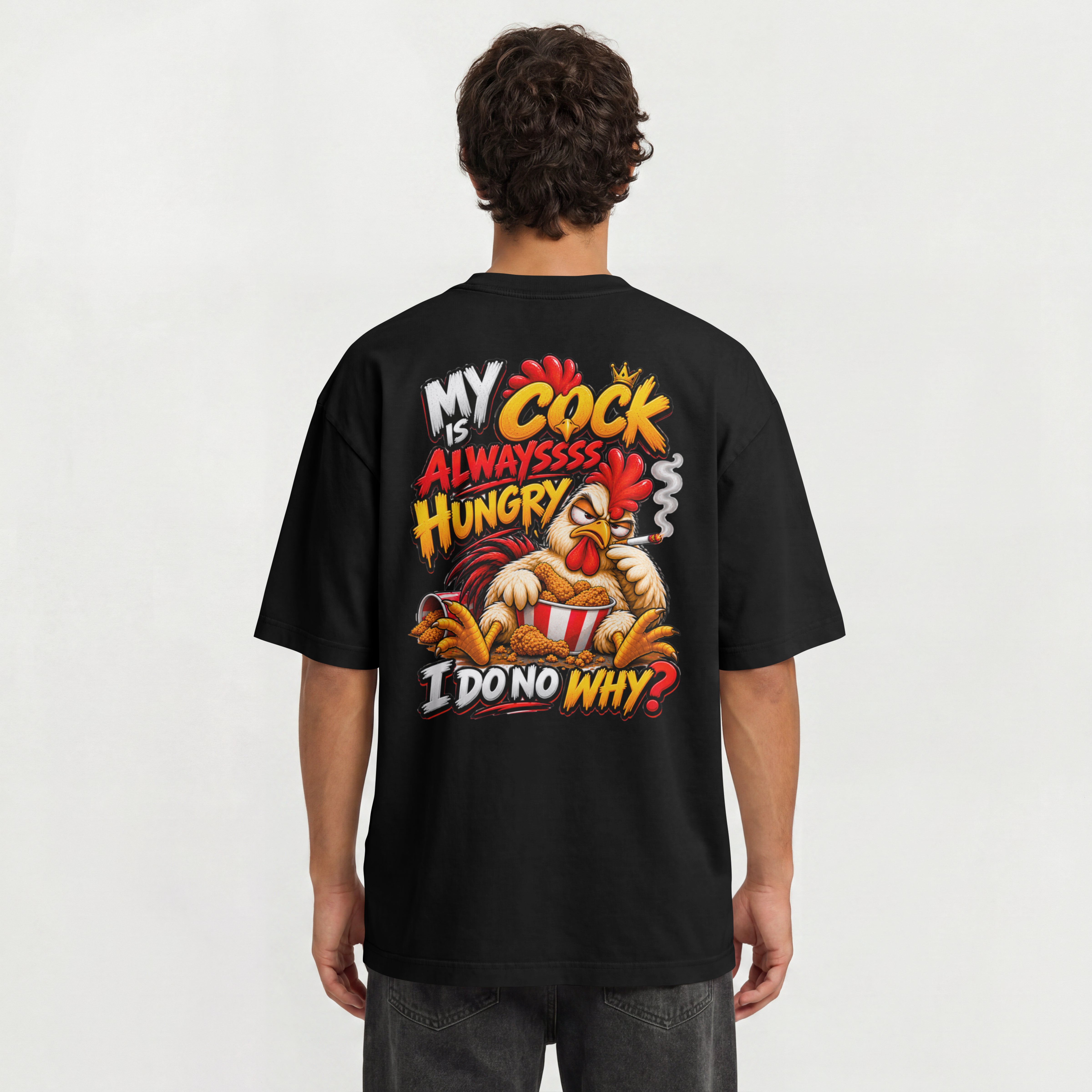 MENS 18 PLUS OVERSIZED T SHIRT - MY COCK