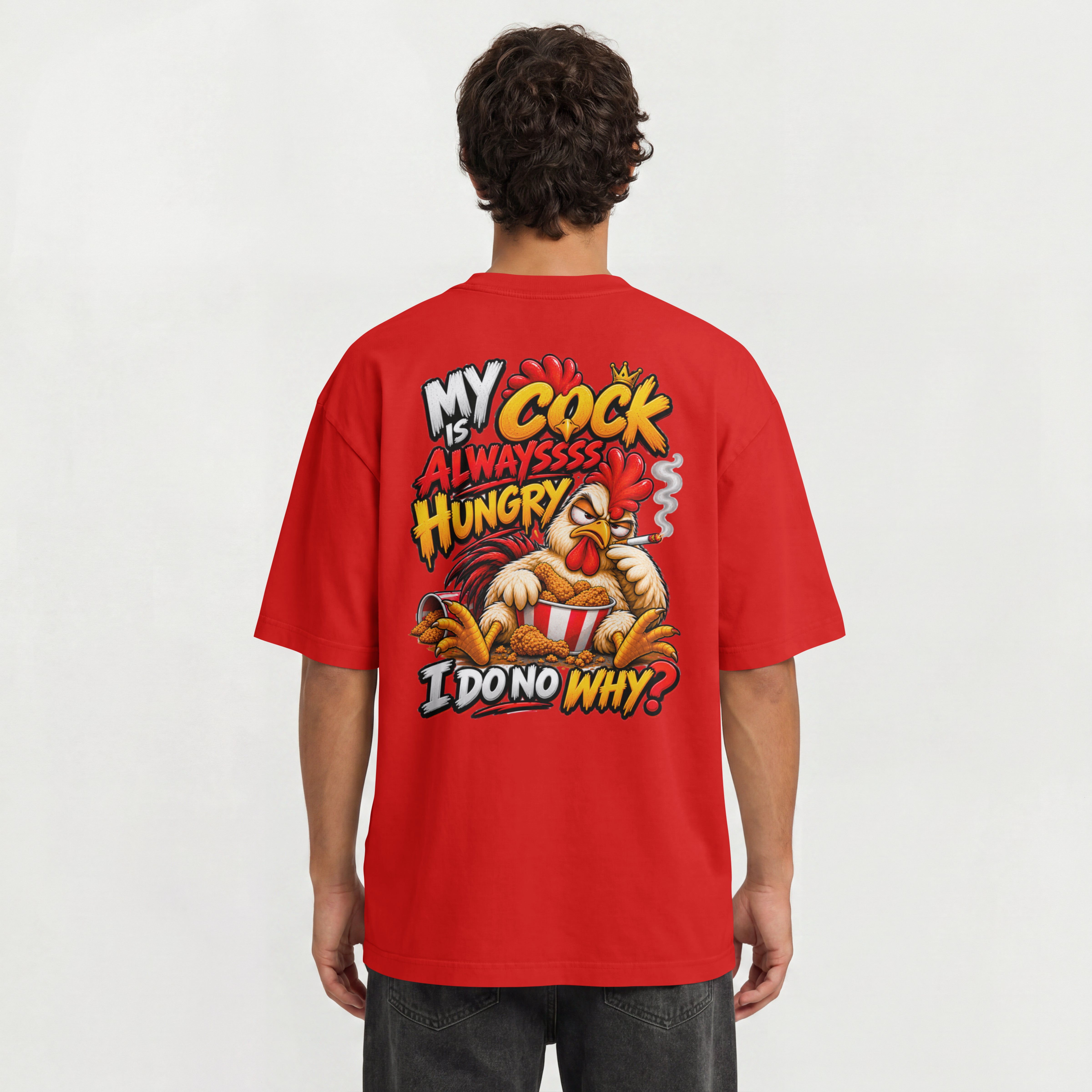 MENS 18 PLUS OVERSIZED T SHIRT - MY COCK