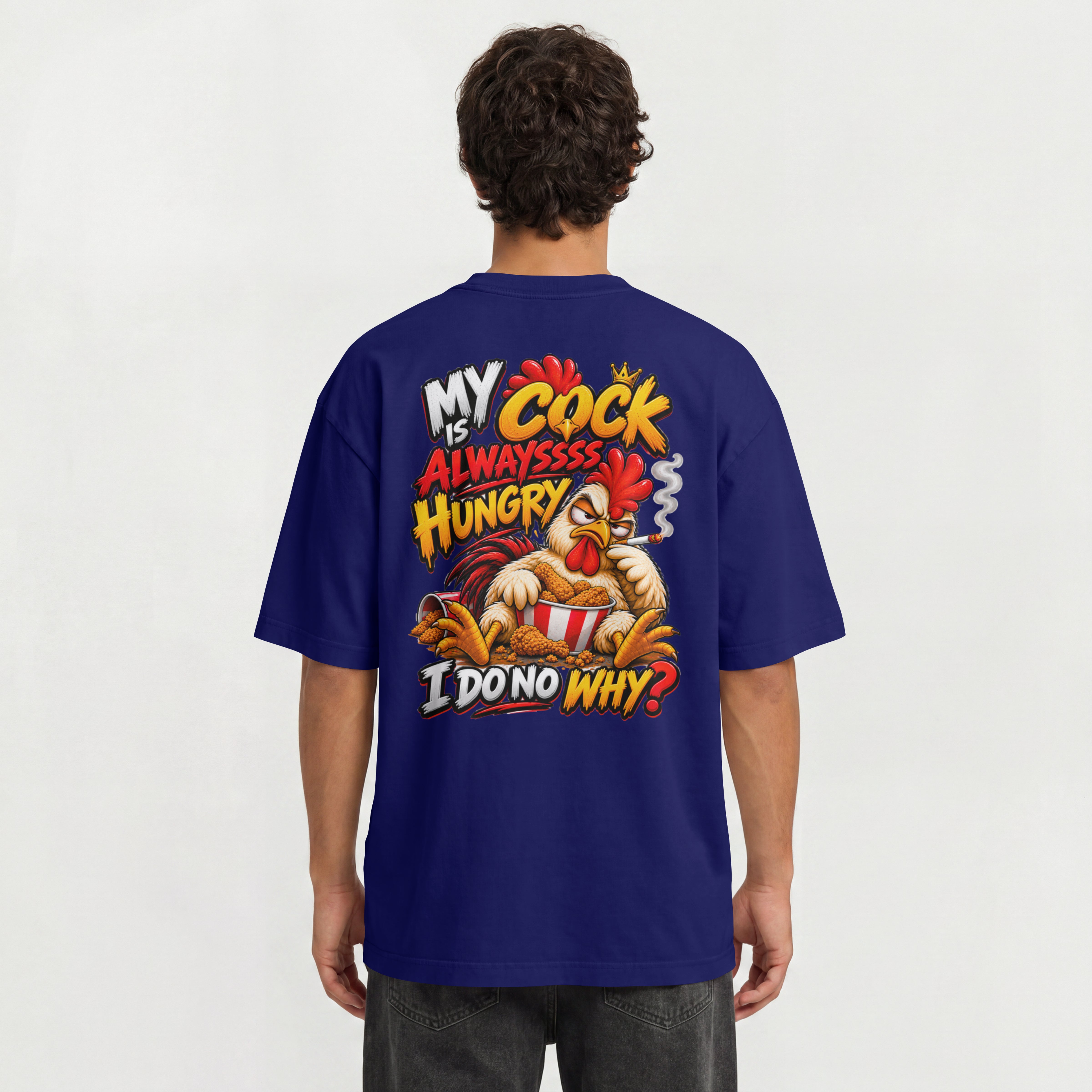 MENS 18 PLUS OVERSIZED T SHIRT - MY COCK