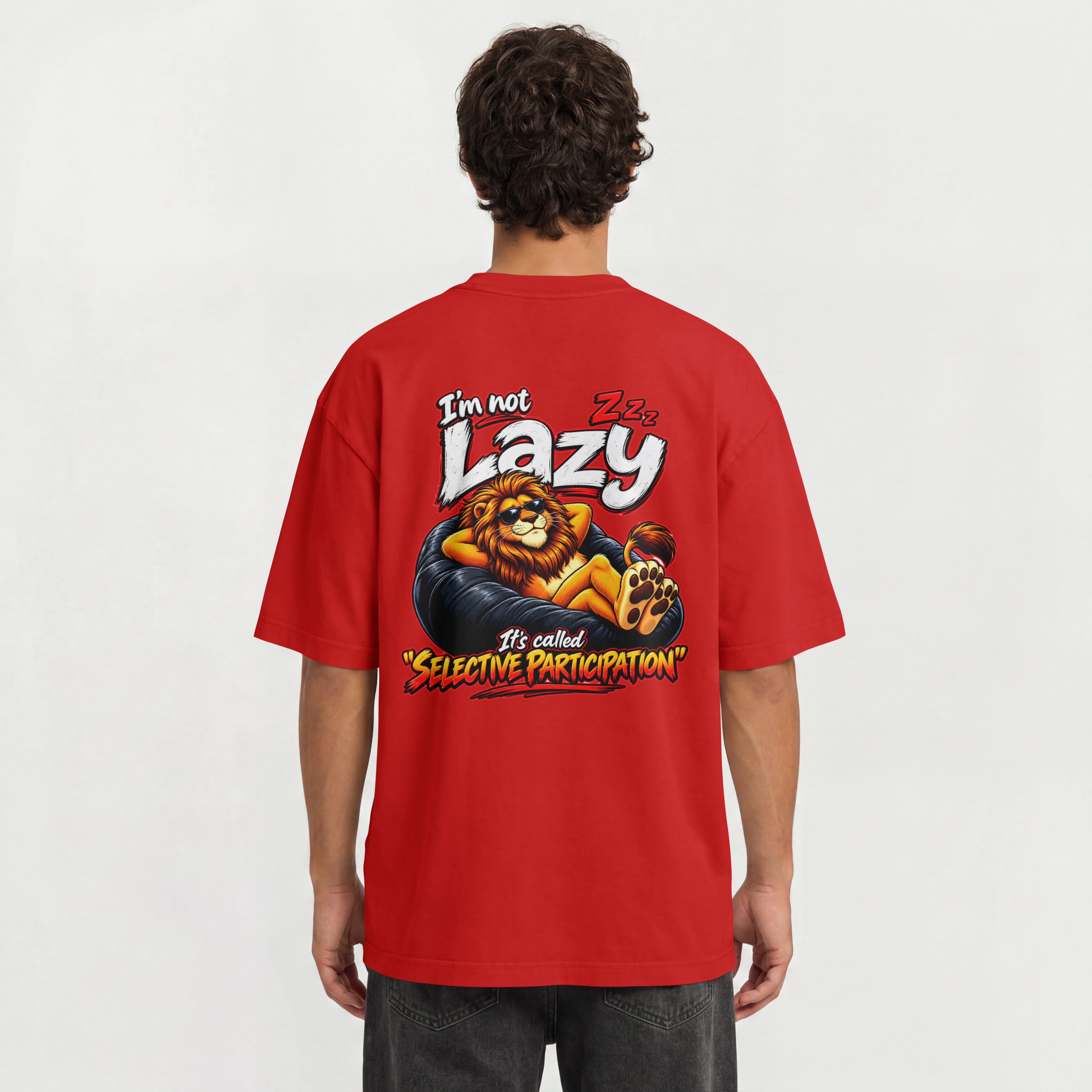 MENS TRENDY OVESIZED T SHIRT - THE LAZY