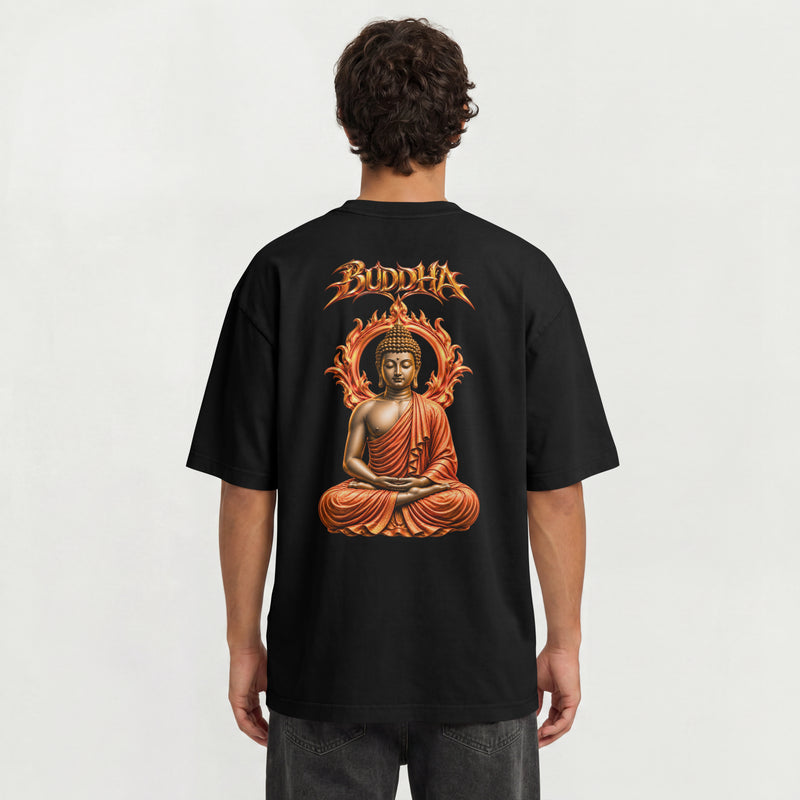 UNISEX DIVINE OVERSIZED T SHIRT - BUDDHA