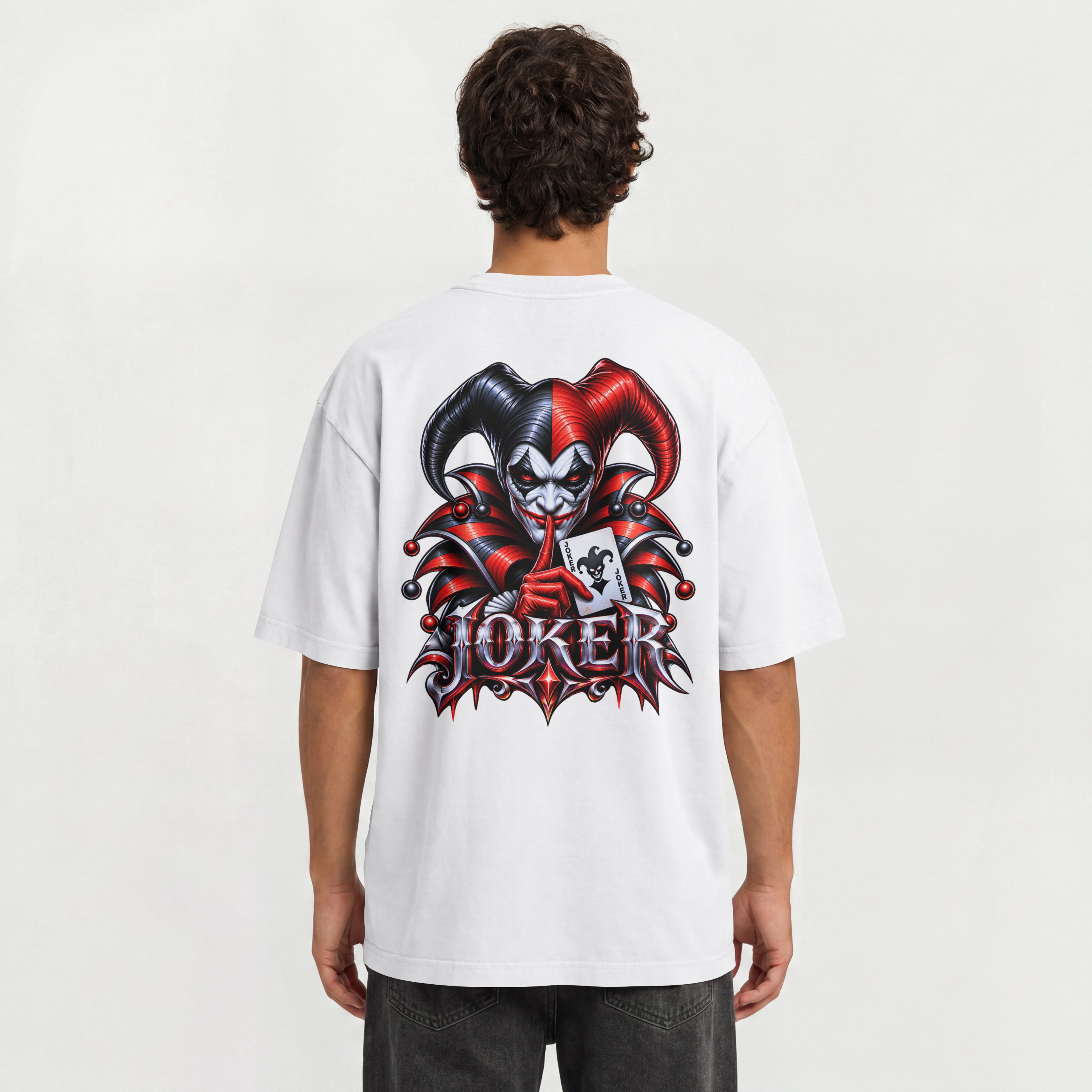 UNISEX TRENDY OVERSIZED T SHIRT - JOKER