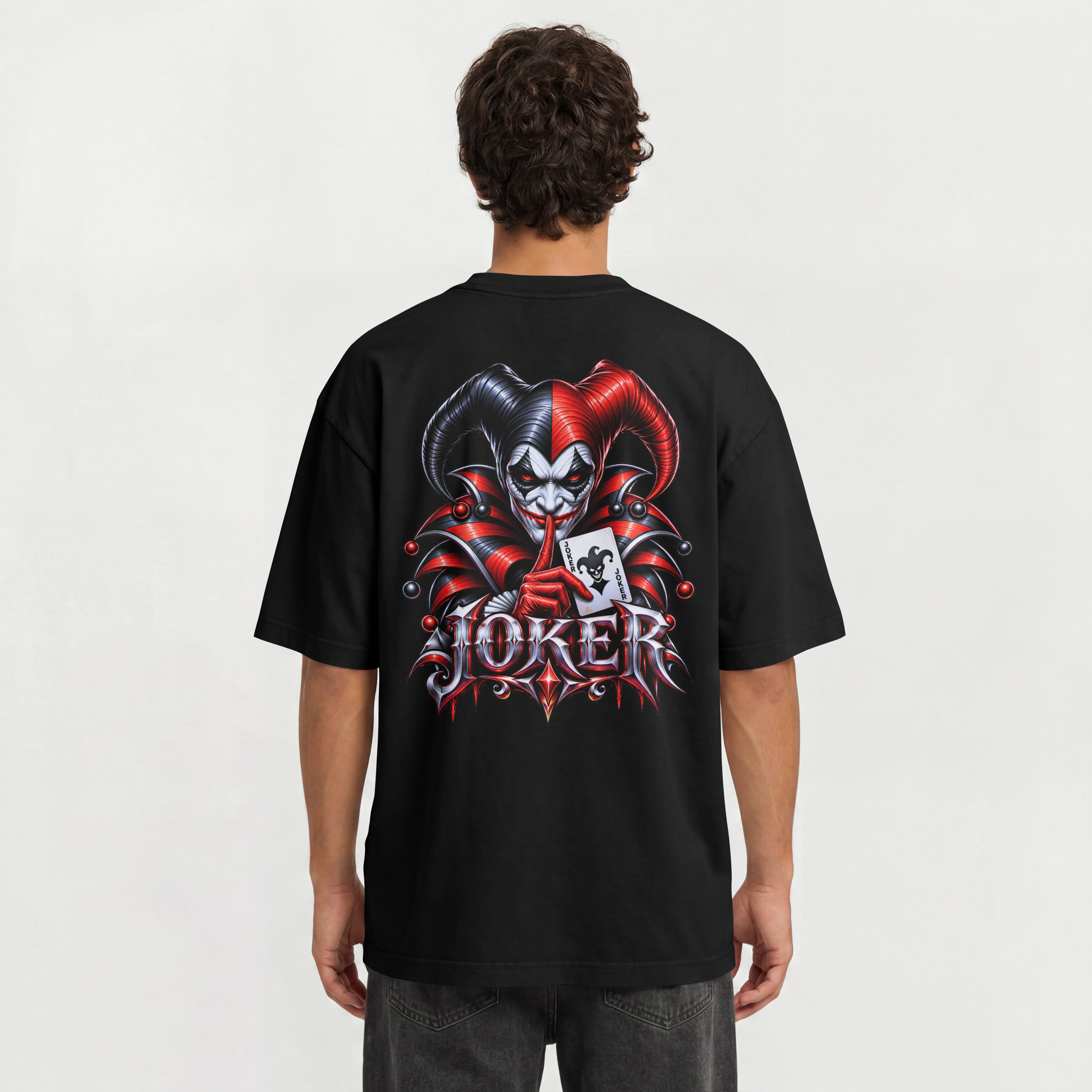UNISEX TRENDY OVERSIZED T SHIRT - JOKER
