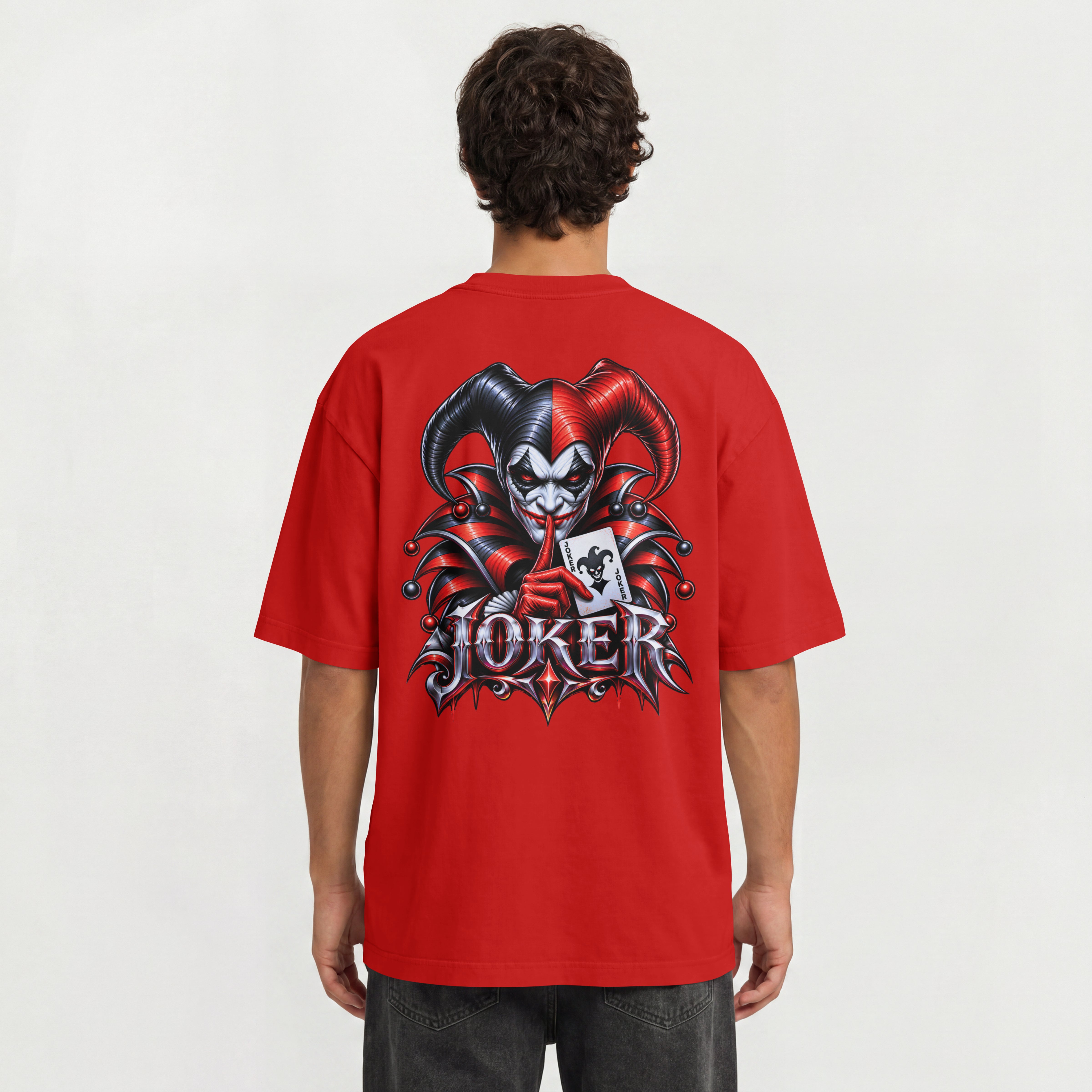 UNISEX TRENDY OVERSIZED T SHIRT - JOKER