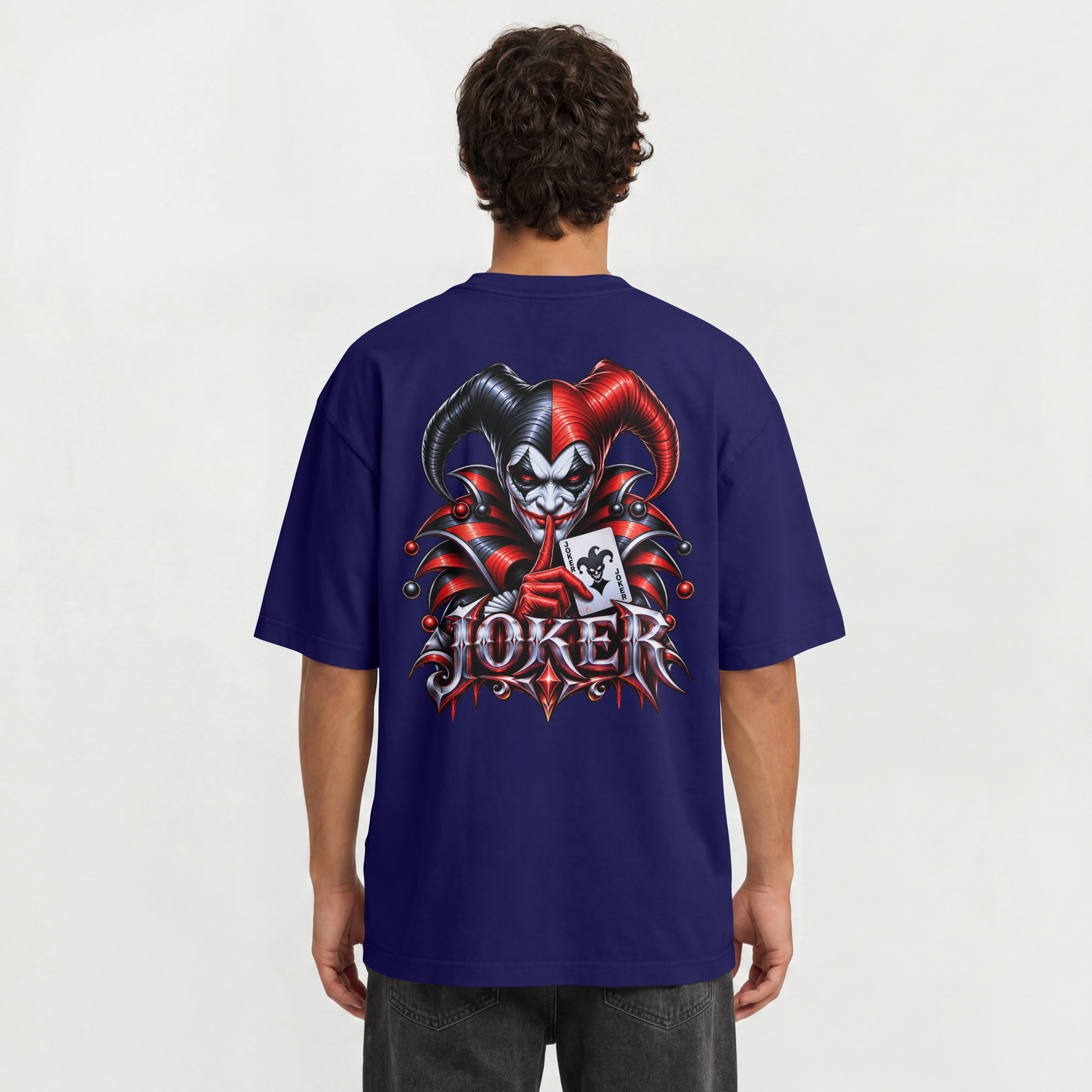 UNISEX TRENDY OVERSIZED T SHIRT - JOKER