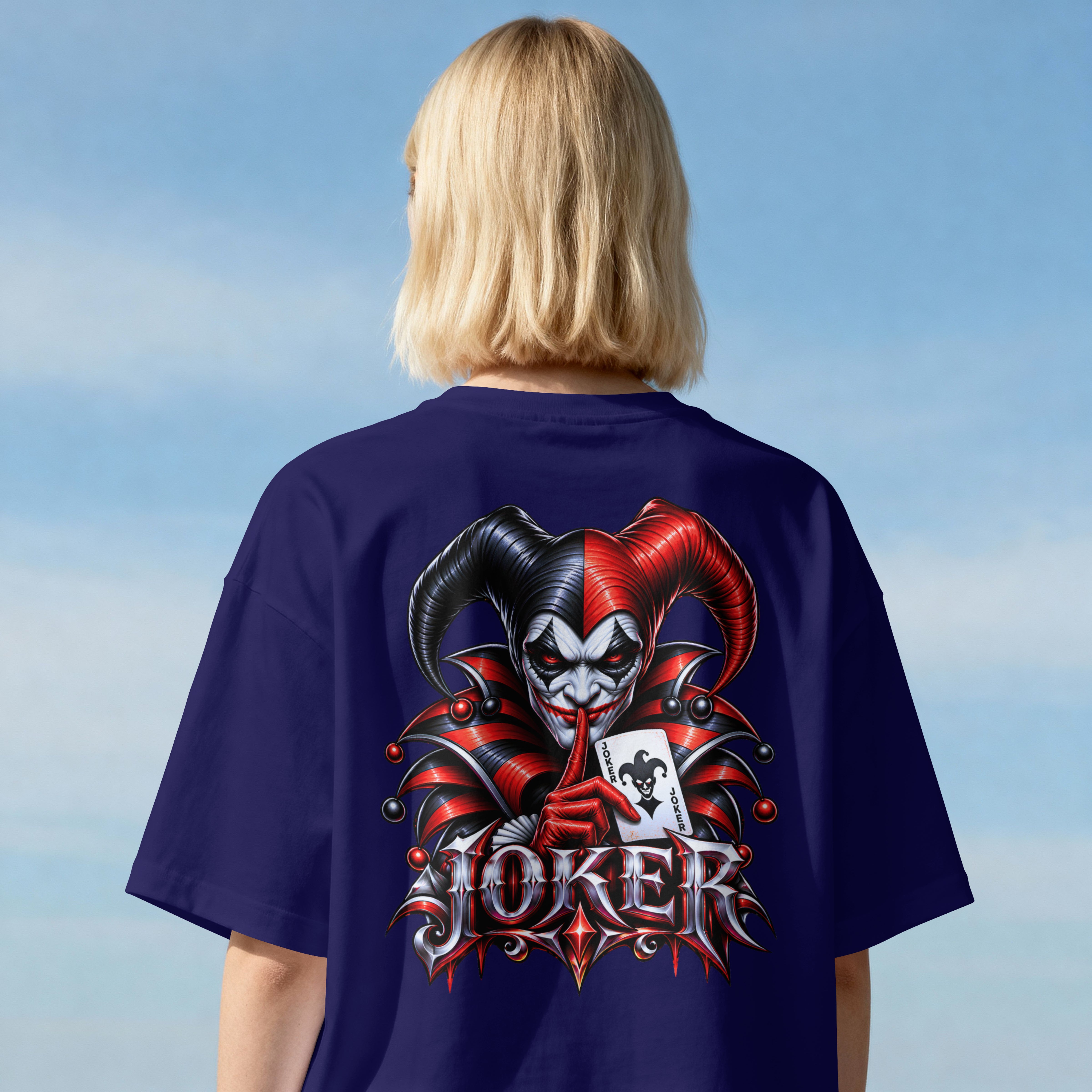 UNISEX TRENDY OVERSIZED T SHIRT - JOKER