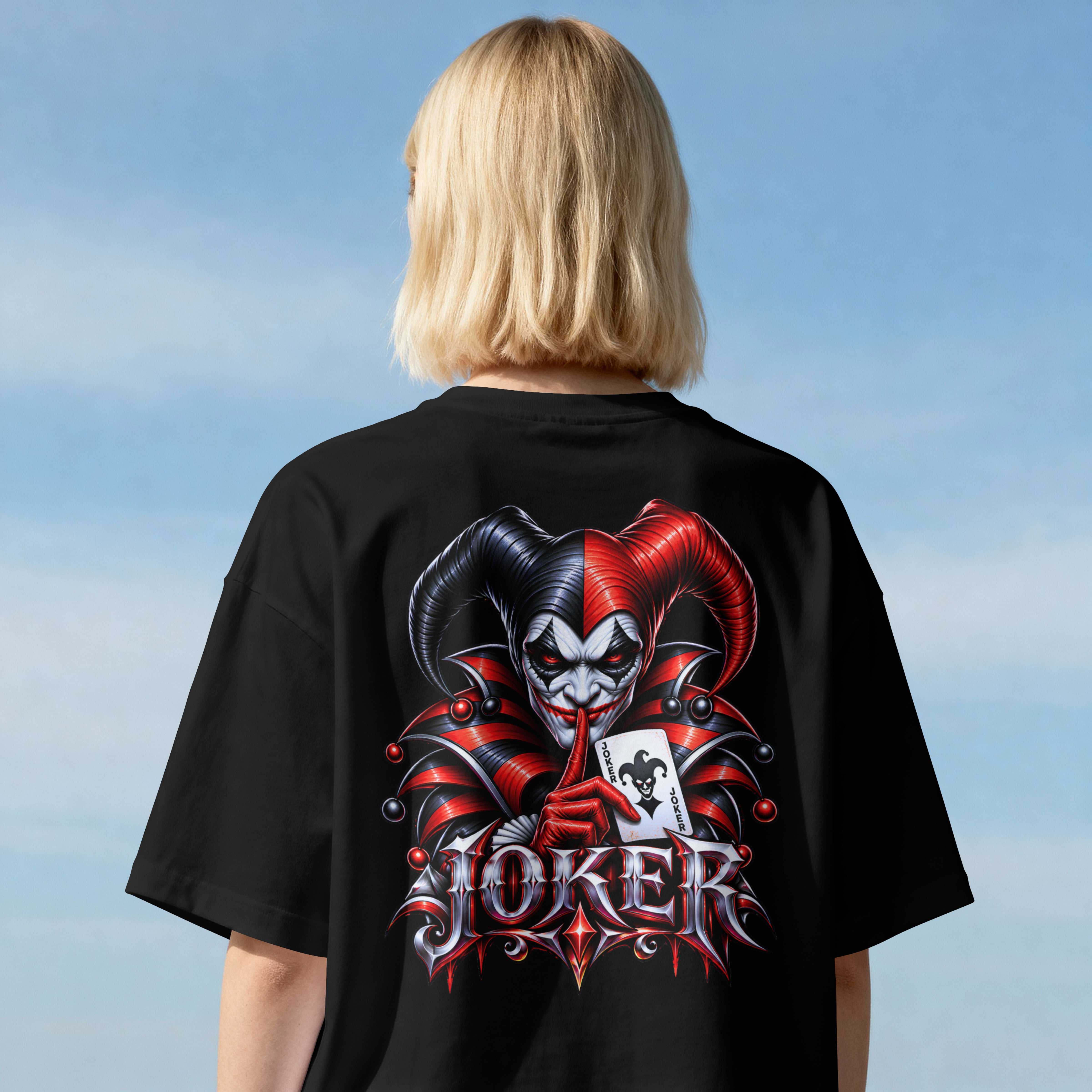 UNISEX TRENDY OVERSIZED T SHIRT - JOKER