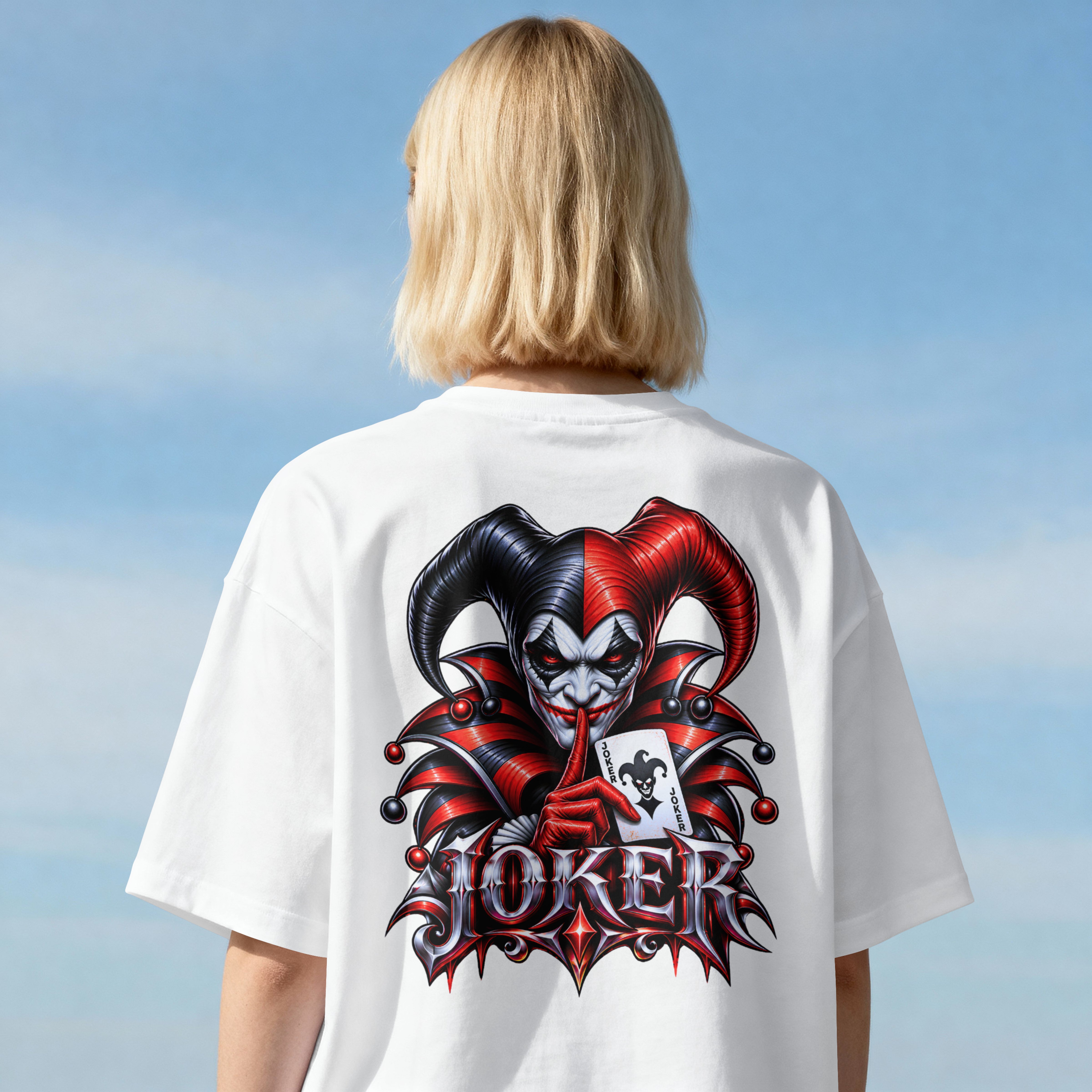UNISEX TRENDY OVERSIZED T SHIRT - JOKER