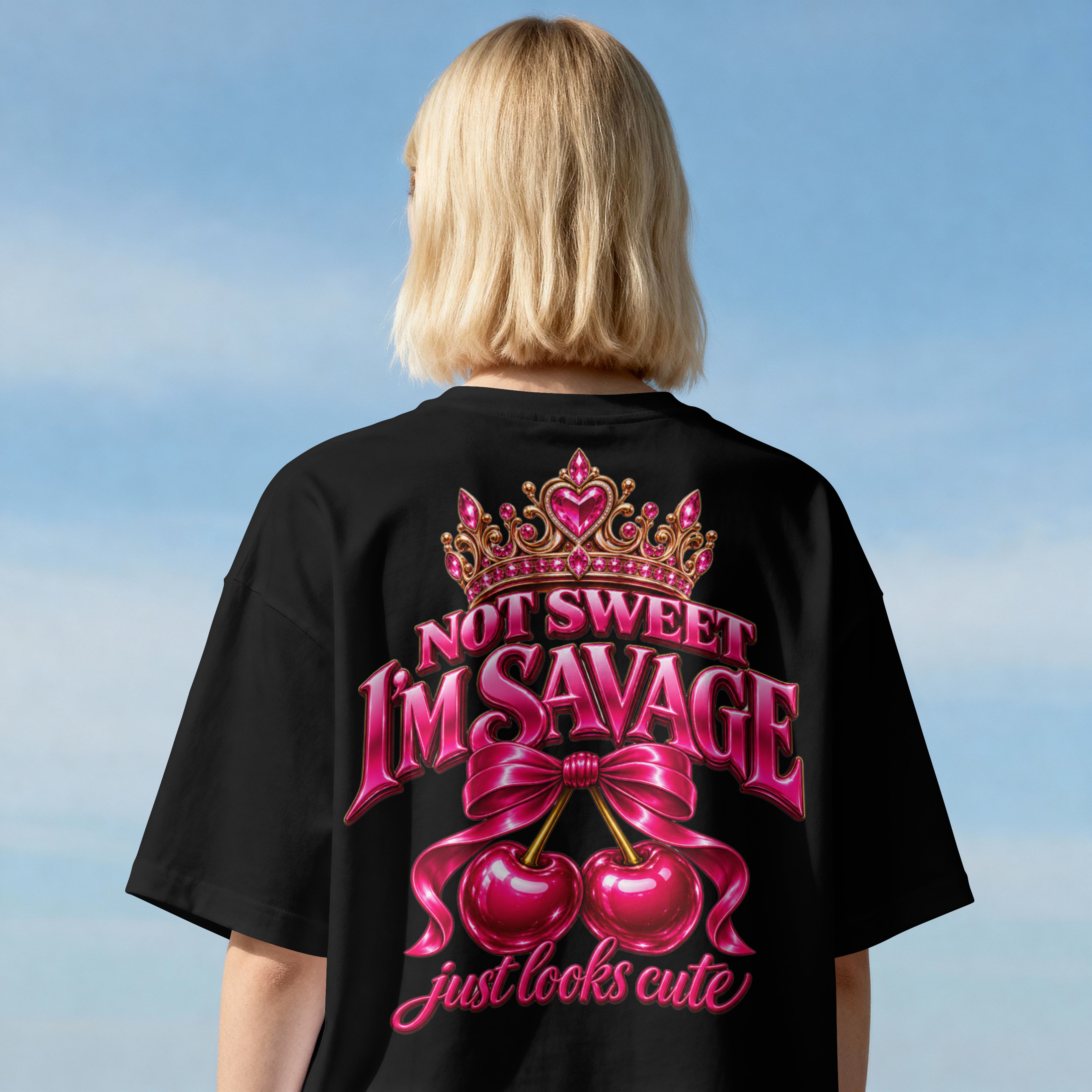 WOMENS TRENDY OVERSIZED  SHIRT - SAVAGE