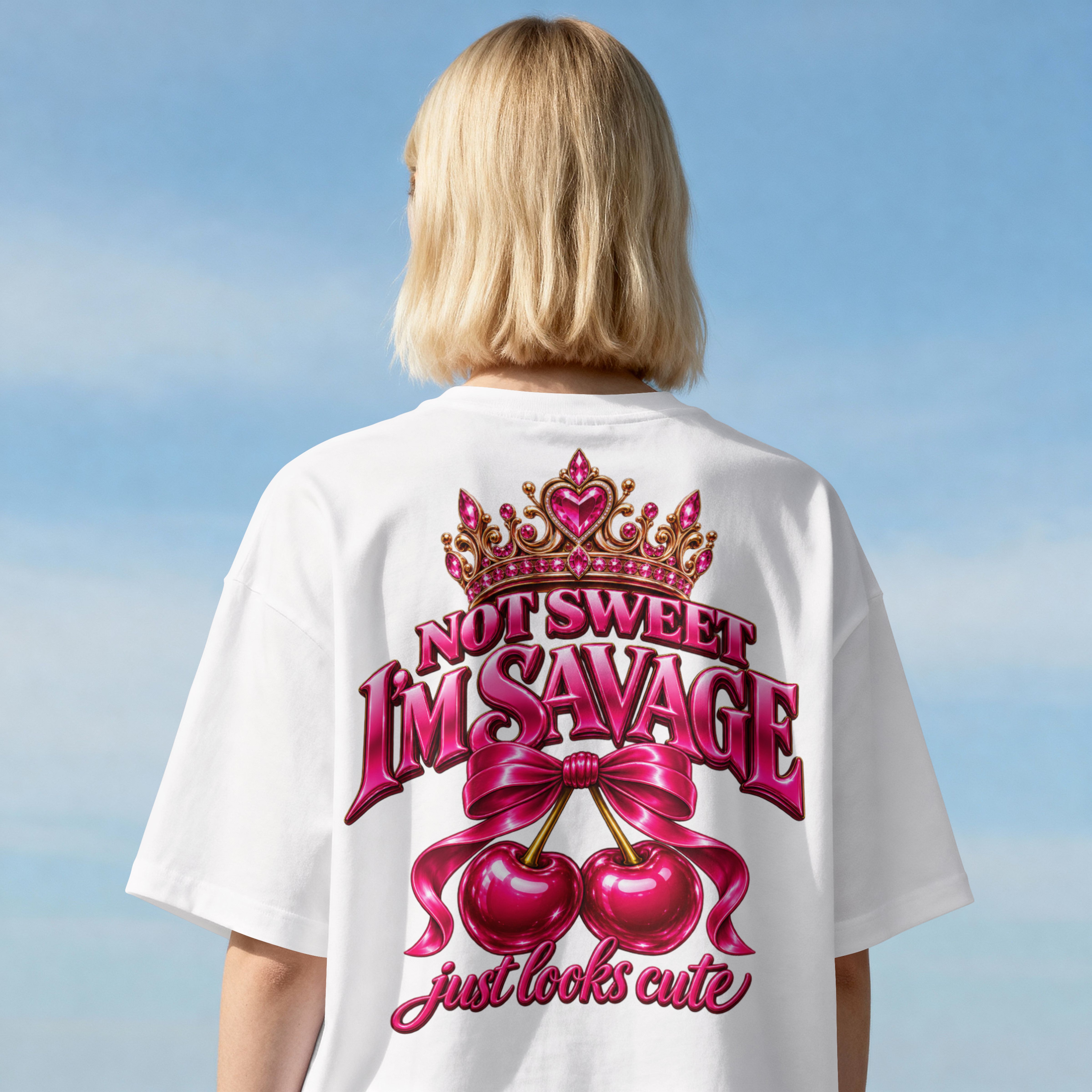 WOMENS TRENDY OVERSIZED  SHIRT - SAVAGE