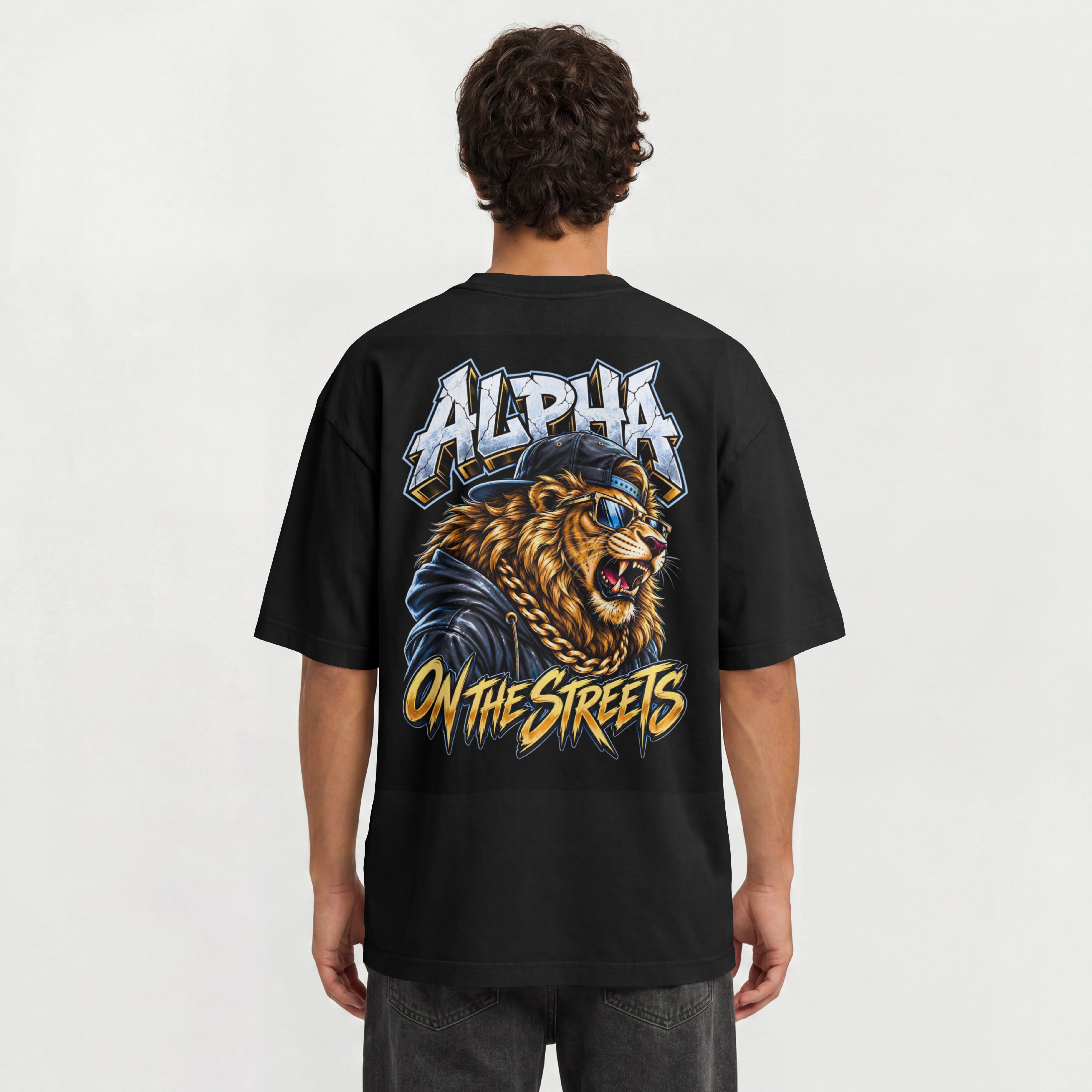 MENS ATTITUDE OVERSZED T SHIRT - ALPHA