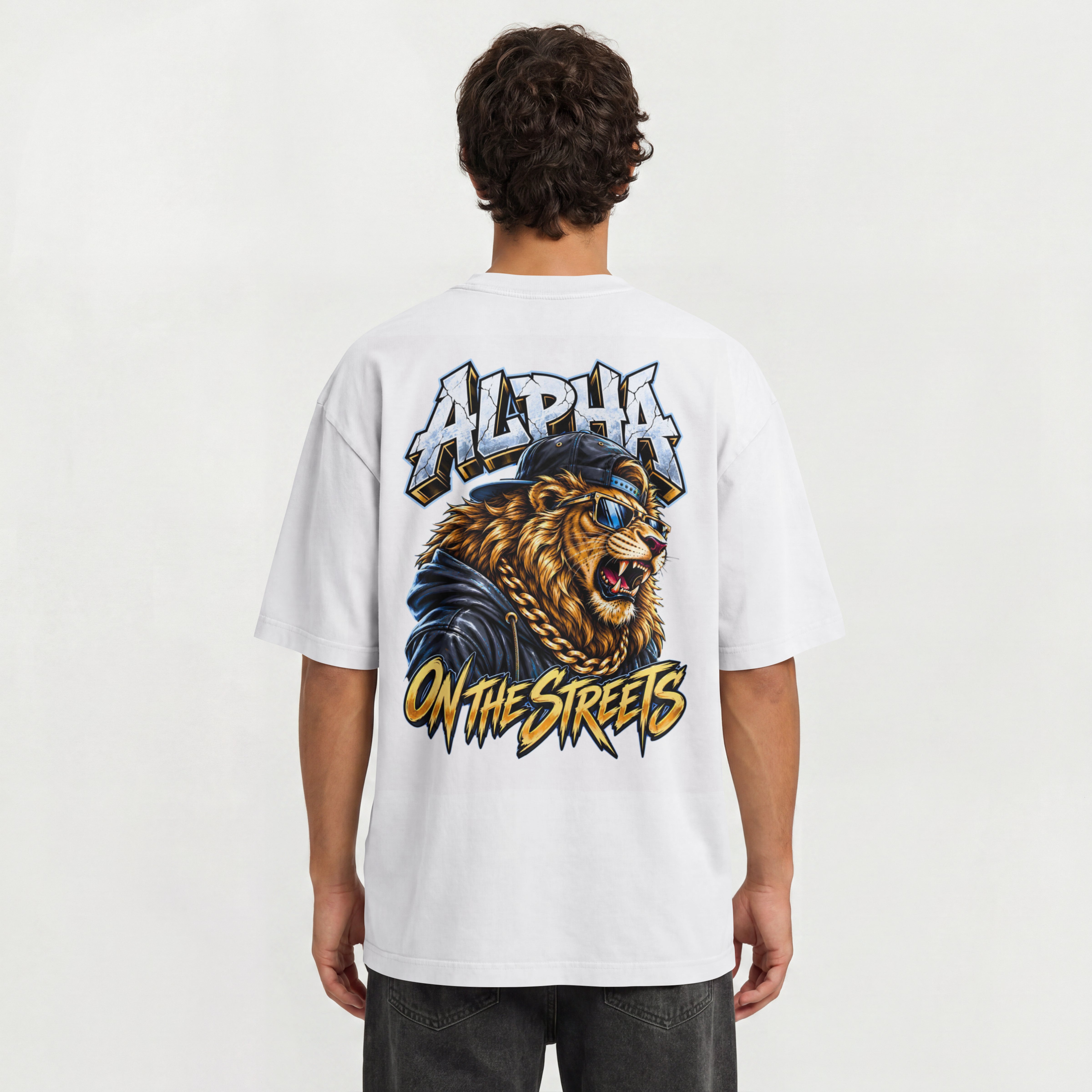 MENS ATTITUDE OVERSZED T SHIRT - ALPHA