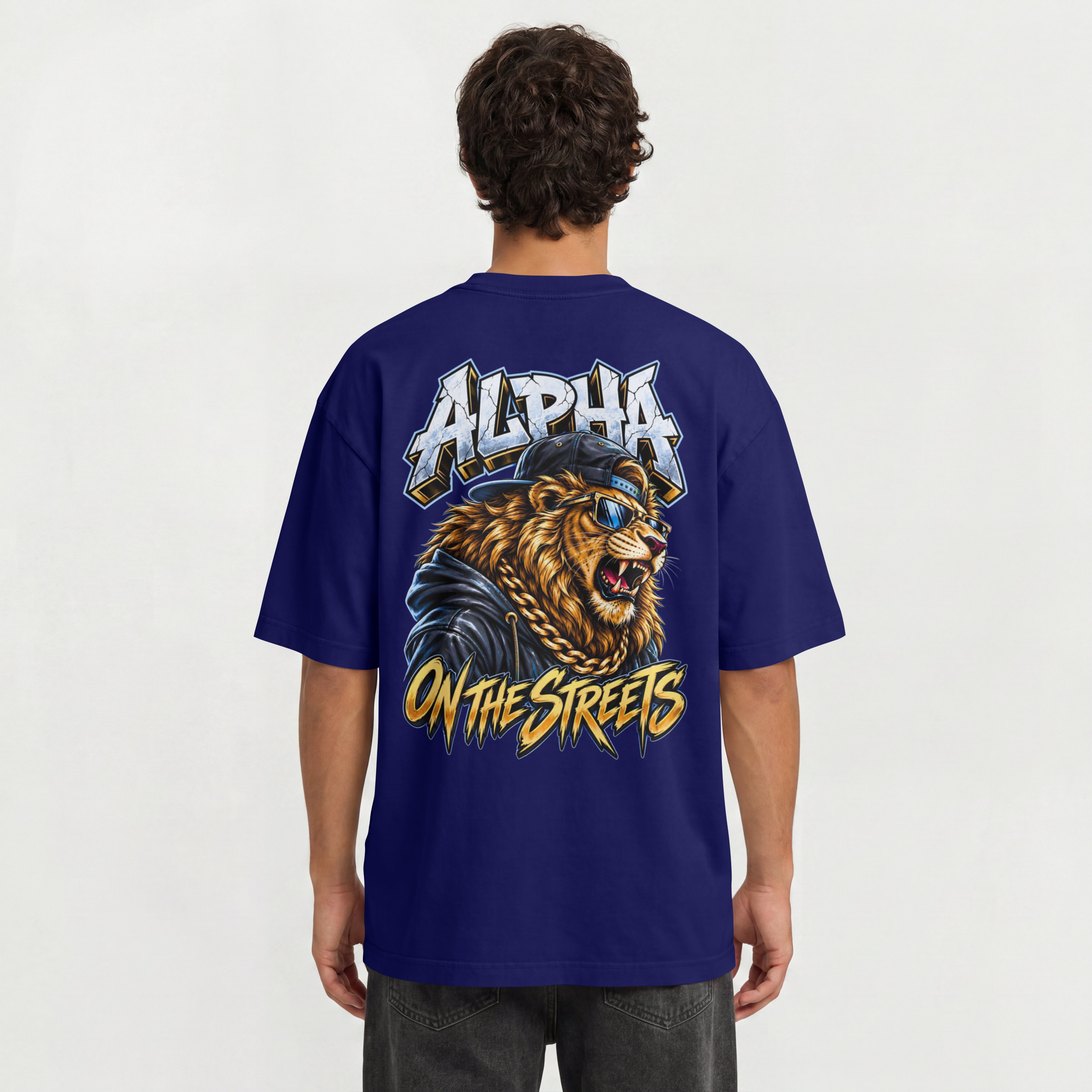 MENS ATTITUDE OVERSZED T SHIRT - ALPHA