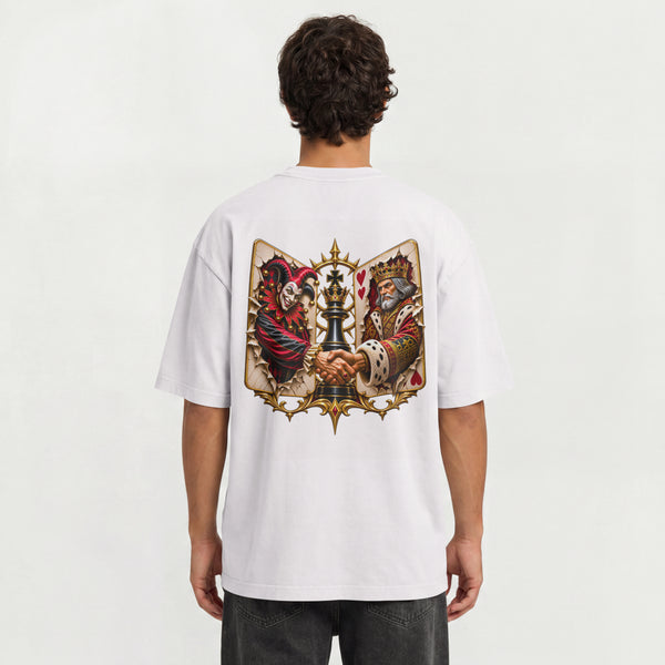 MENS TRENDY STREETWEAR OVERSIZED T SHIRT - KING'S GAME