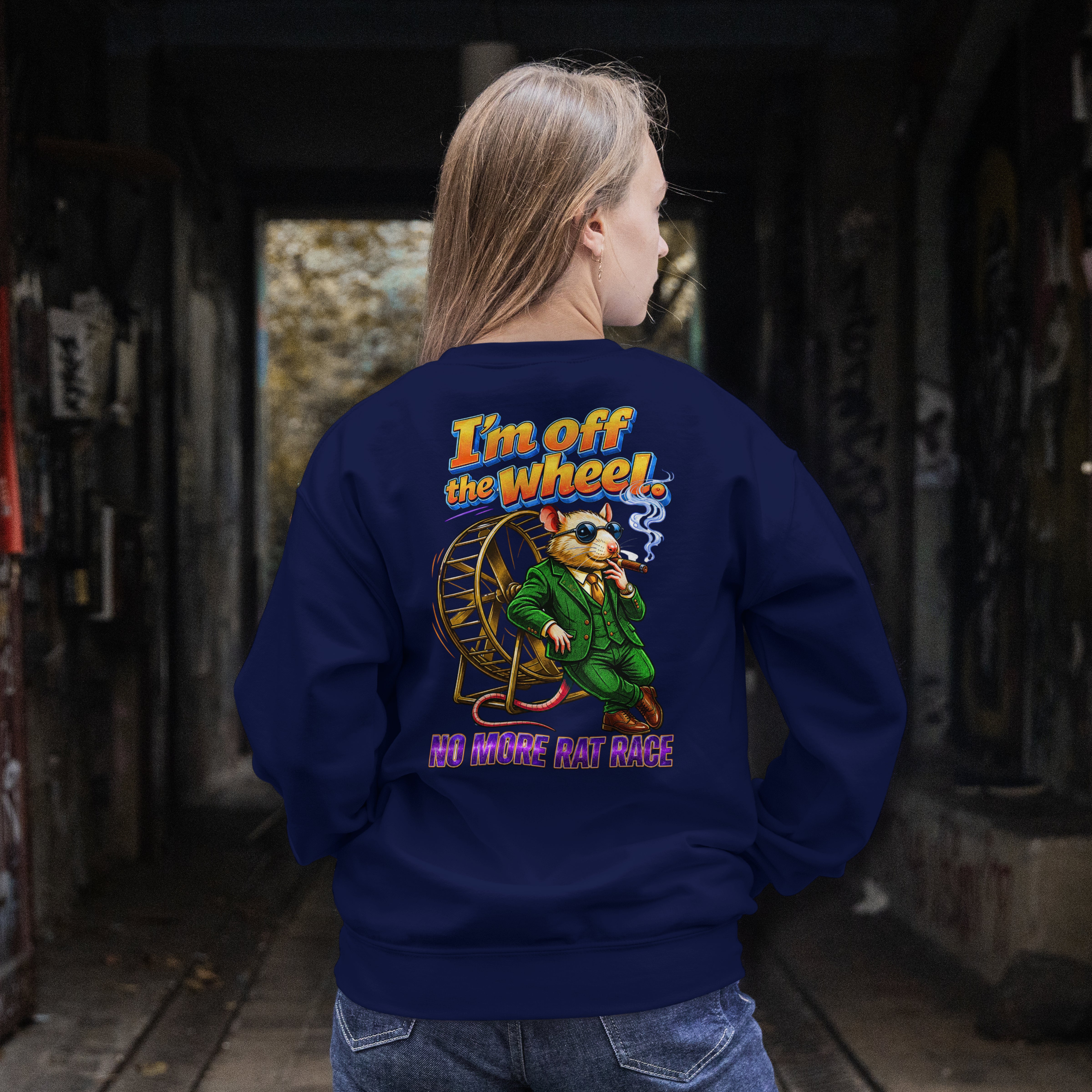 WOMENS EVERYDAY SWEATSHIRT WEAR - NO MORE RAT RACE