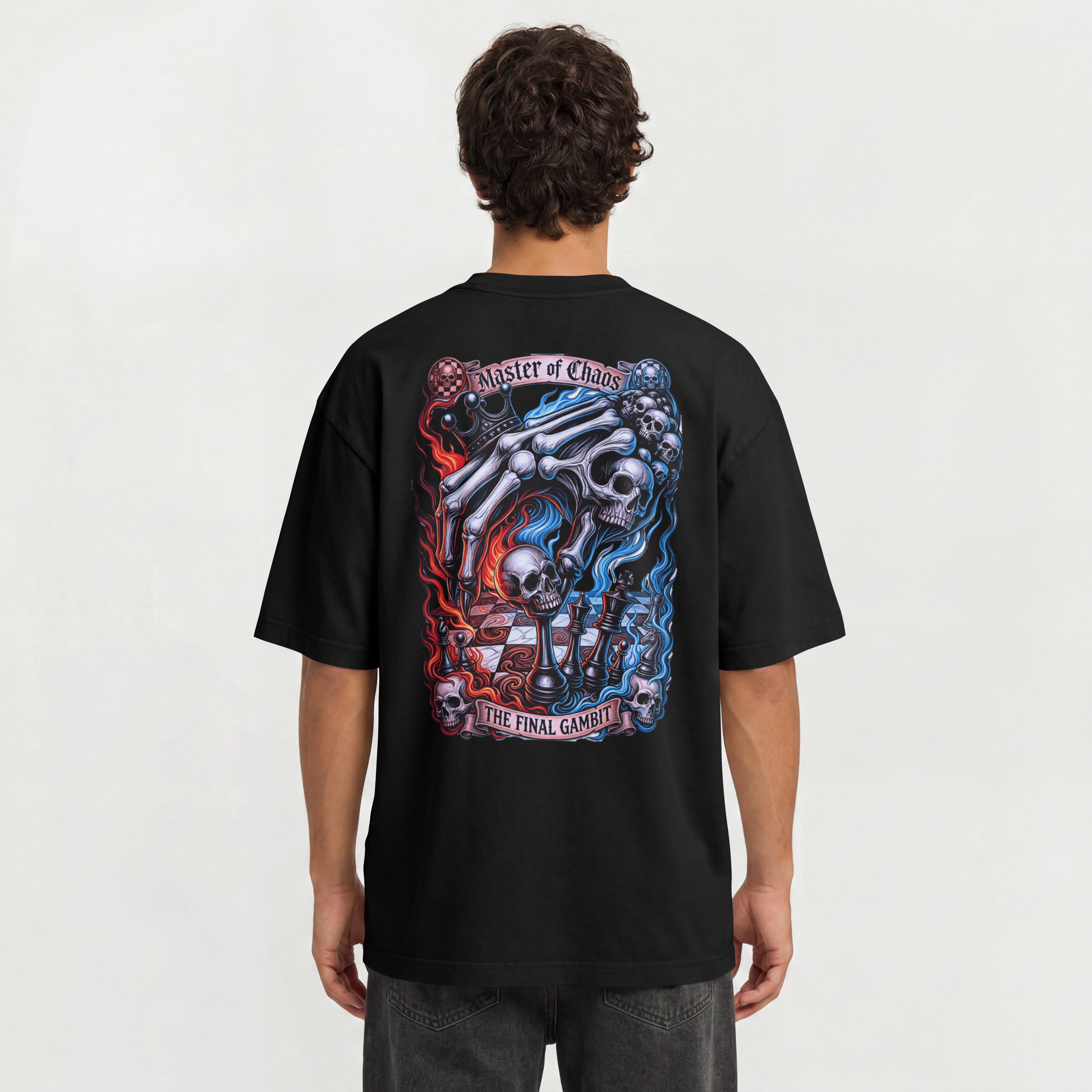 MENS CHAOES OVERSIZED TSHIRT - THE LUCK