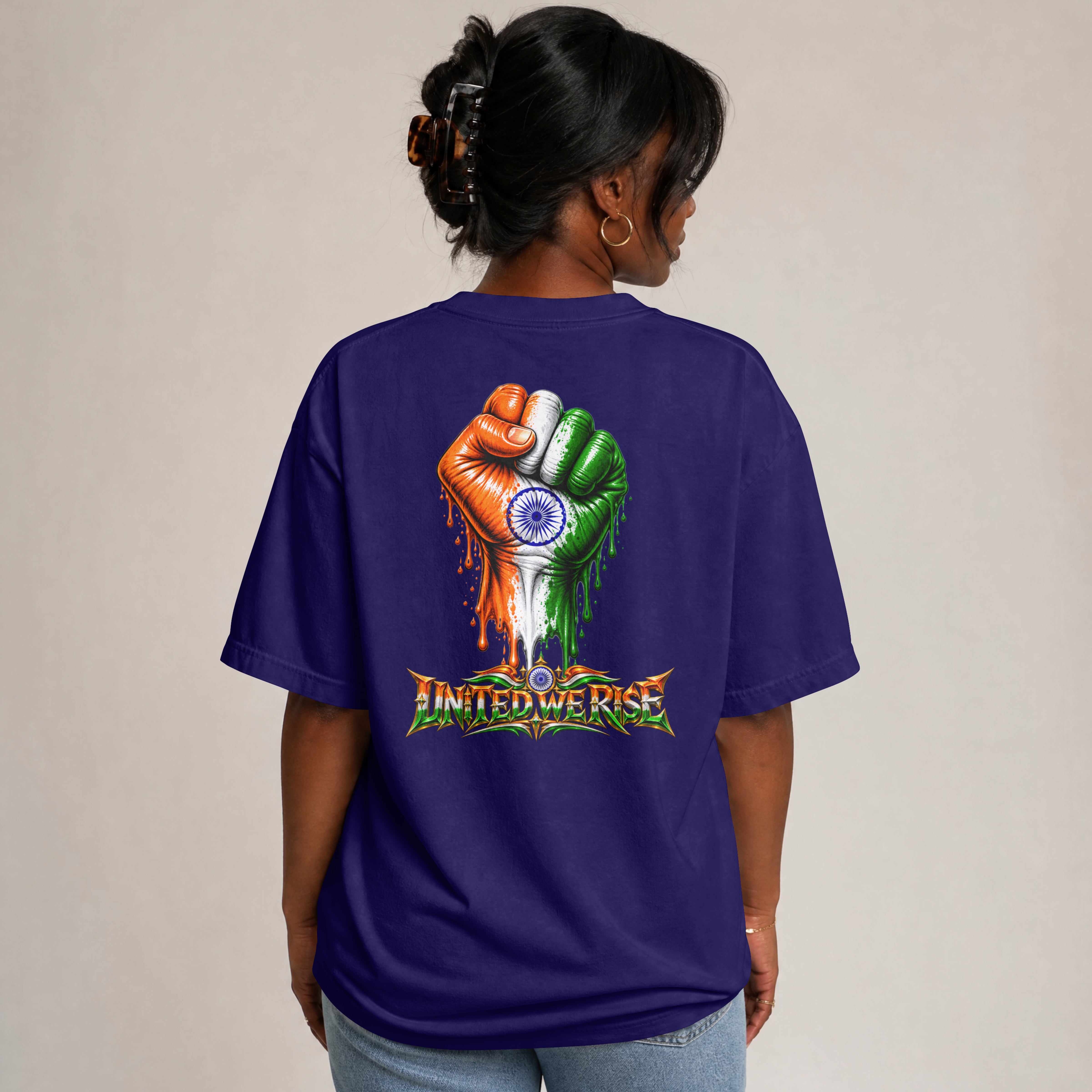 UNISEX UNITED OVERSIZED T SHIRT - INDIA