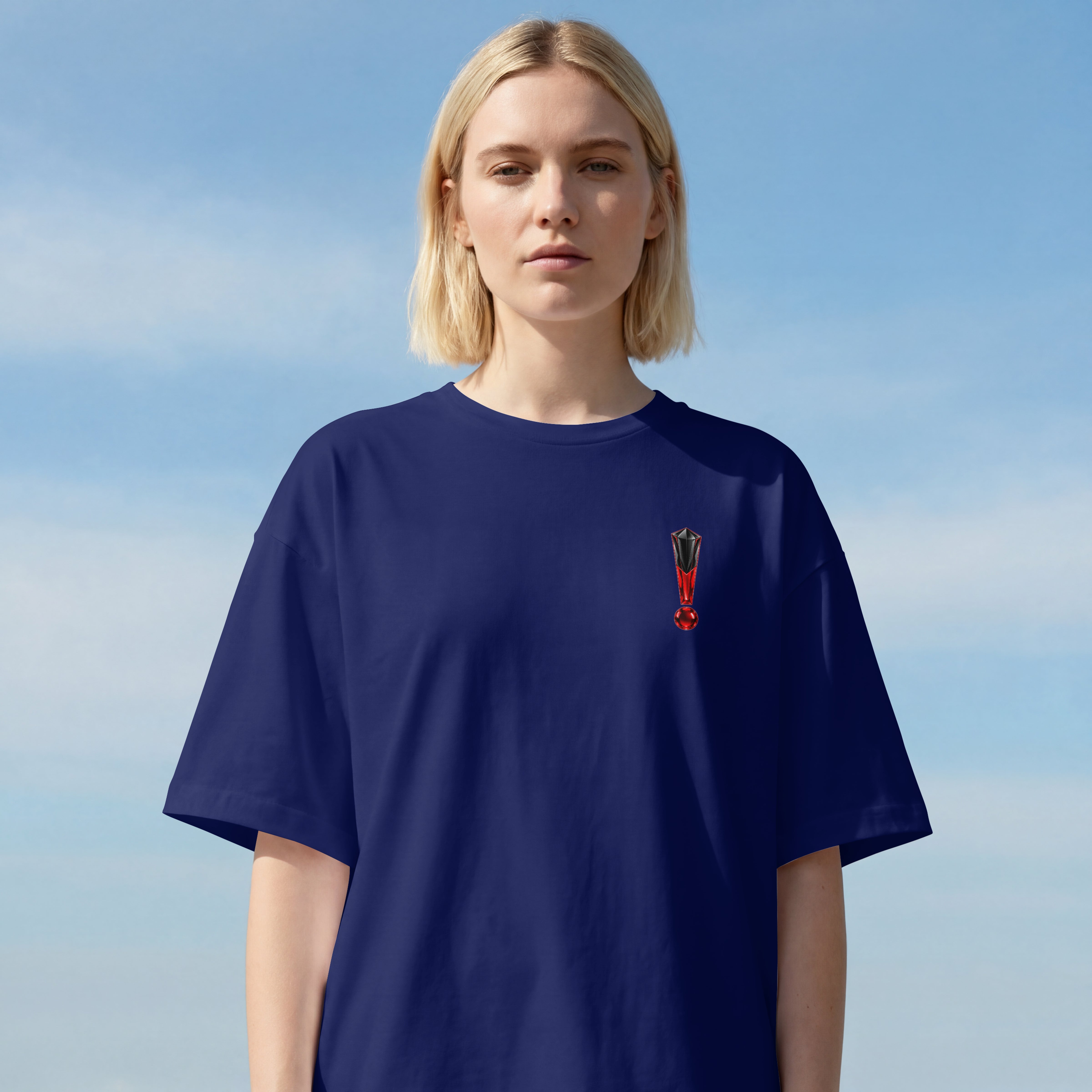 WOMENS FUNNY STREET WEAR OVERSIZED T SHIRT - SHUTTING THE MOUTH