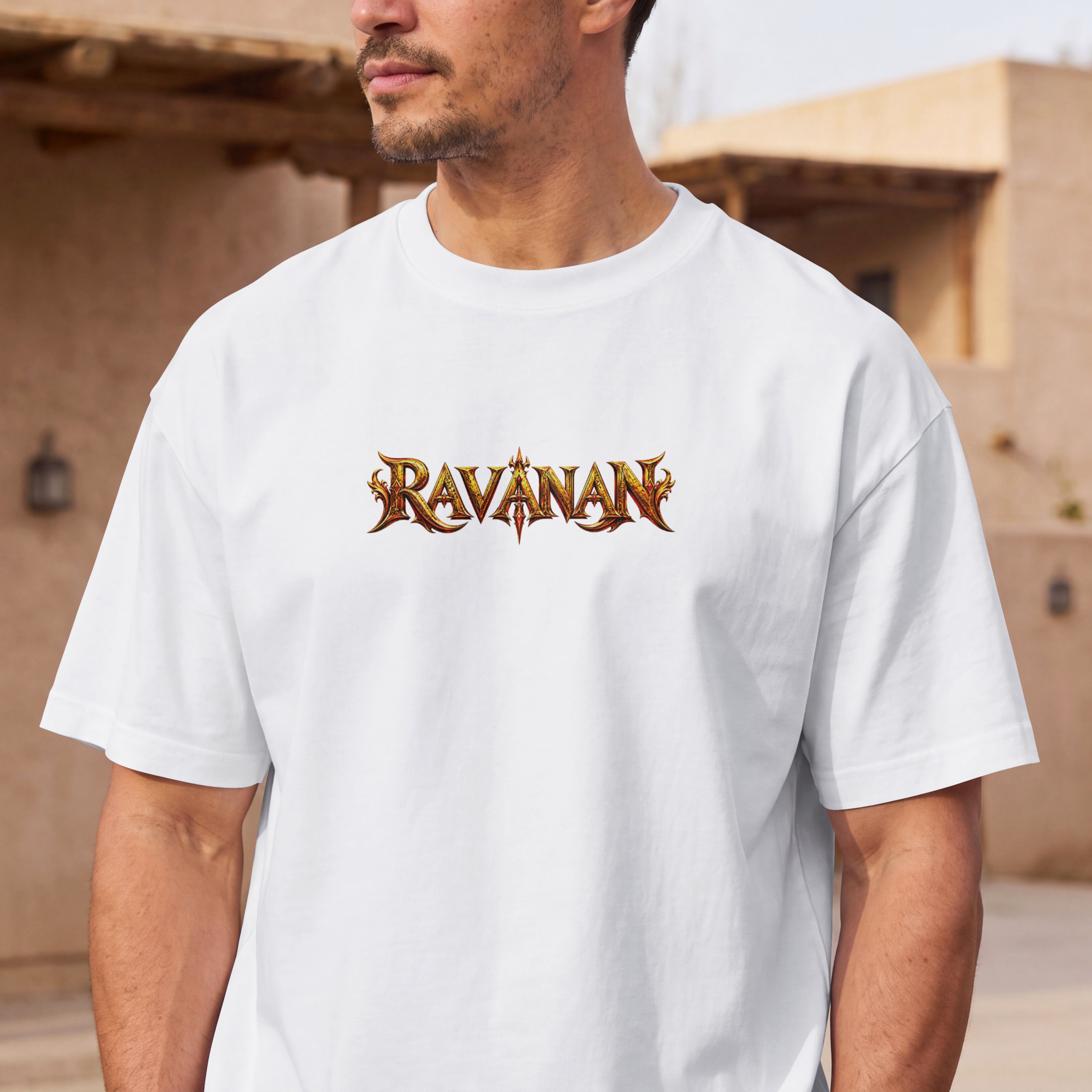 UNISEX RAVANAN OVERSIZED T SHIRT - KING OF LANKA