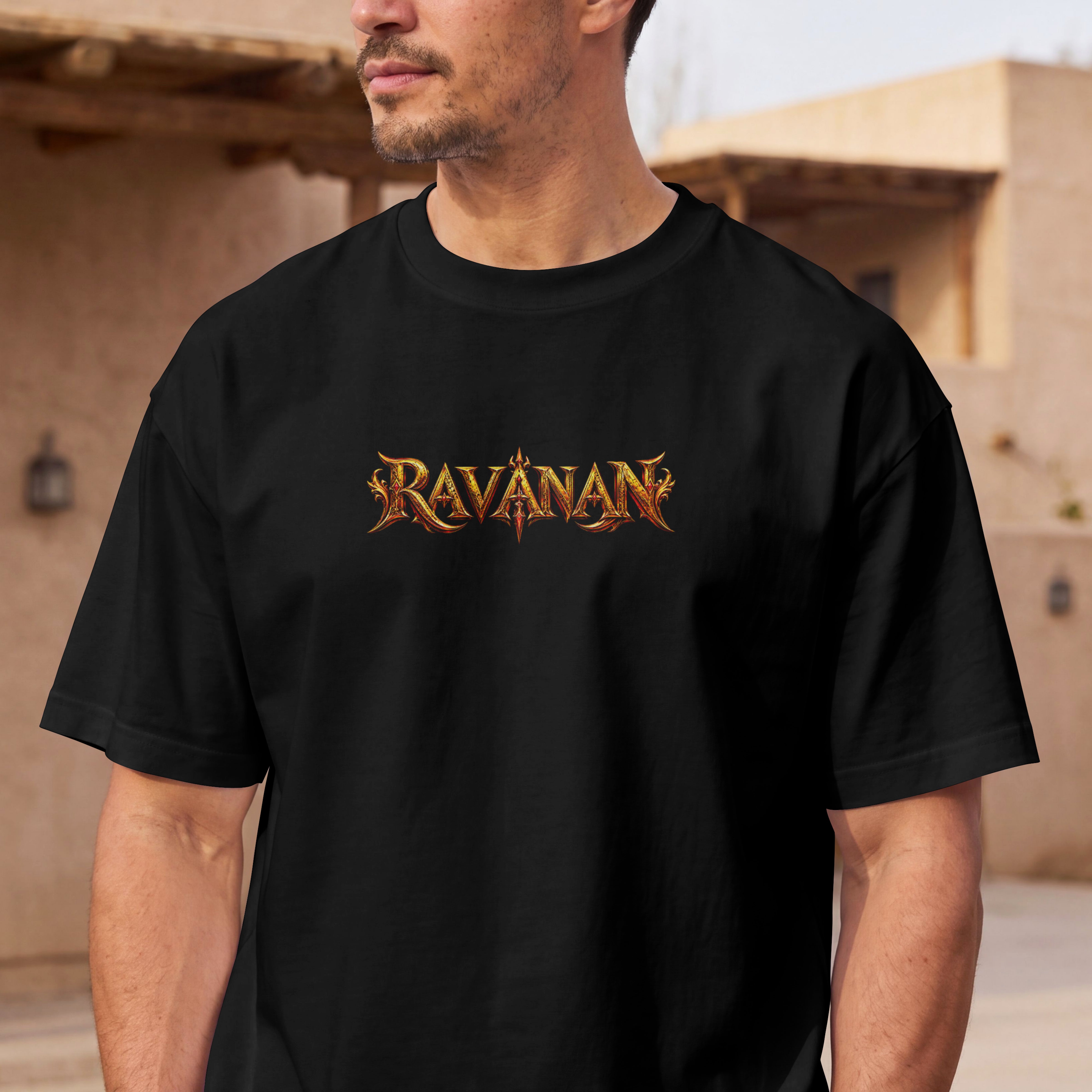 UNISEX RAVANAN OVERSIZED T SHIRT - KING OF LANKA