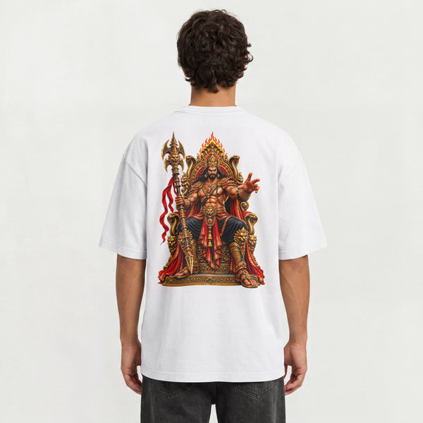 UNISEX RAVANAN OVERSIZED T SHIRT - KING OF LANKA
