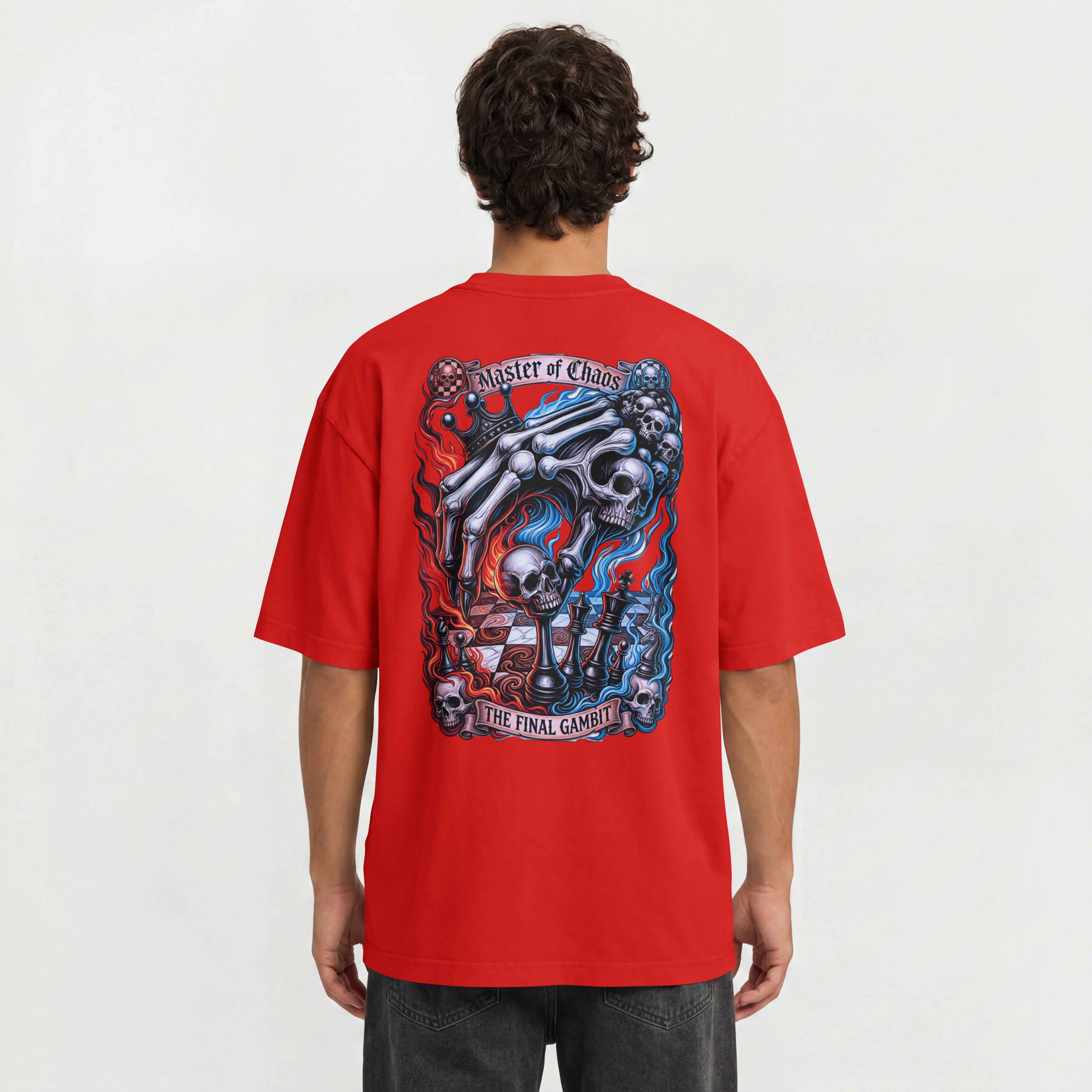 MENS CHAOES OVERSIZED TSHIRT - THE LUCK